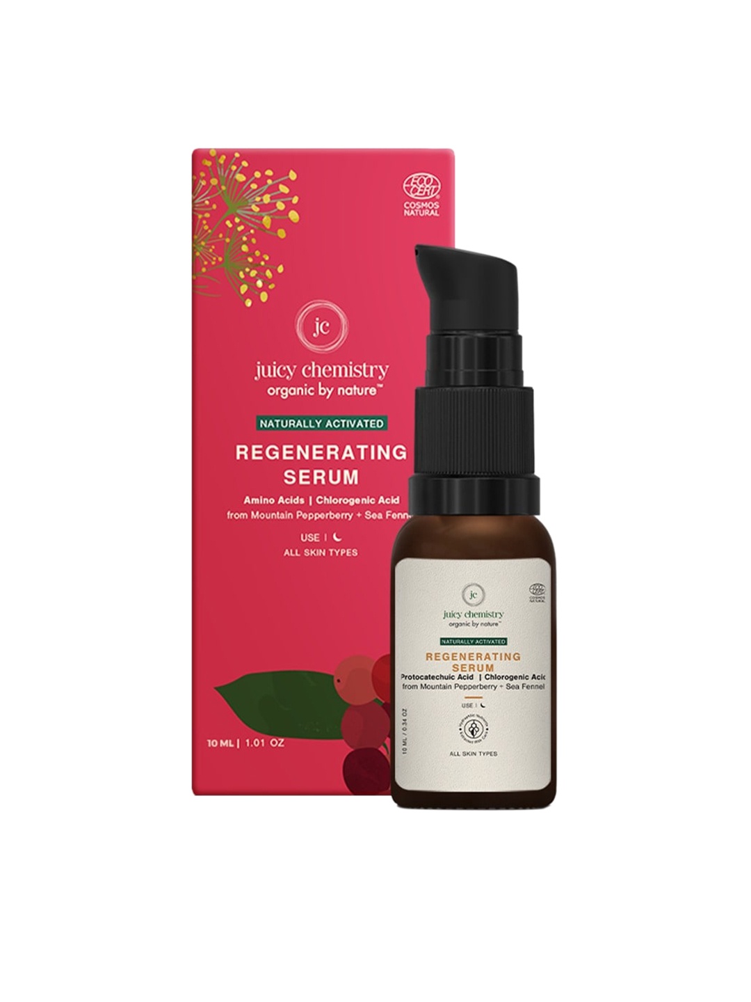 Juicy Chemistry Regenerating Face Serum wit Amino Acids & Chlorogenic Acid - 10 ml, Red
Juicy Chemistry Regenerating Face Serum wit Amino Acids & Chlorogenic Acid - 10 ml, Red