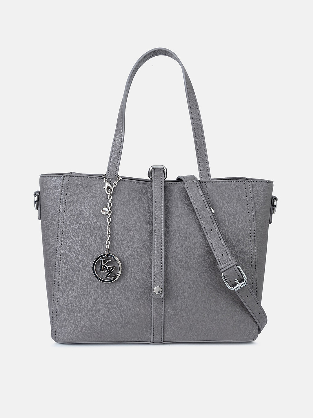 Kazo Pu Structured Shoulder Bag with Tasselled, Grey
Kazo Pu Structured Shoulder Bag with Tasselled, Grey