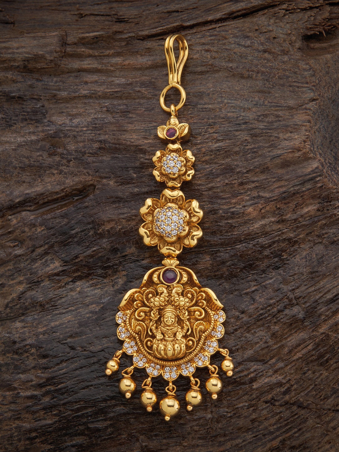 Kushal's Fashion Jewellery 92.5 Pure Silver & Gold-Plated Stone-Studded Maang Tikka, Pink
Kushal's Fashion Jewellery 92.5 Pure Silver & Gold-Plated Stone-Studded Maang Tikka, Pink