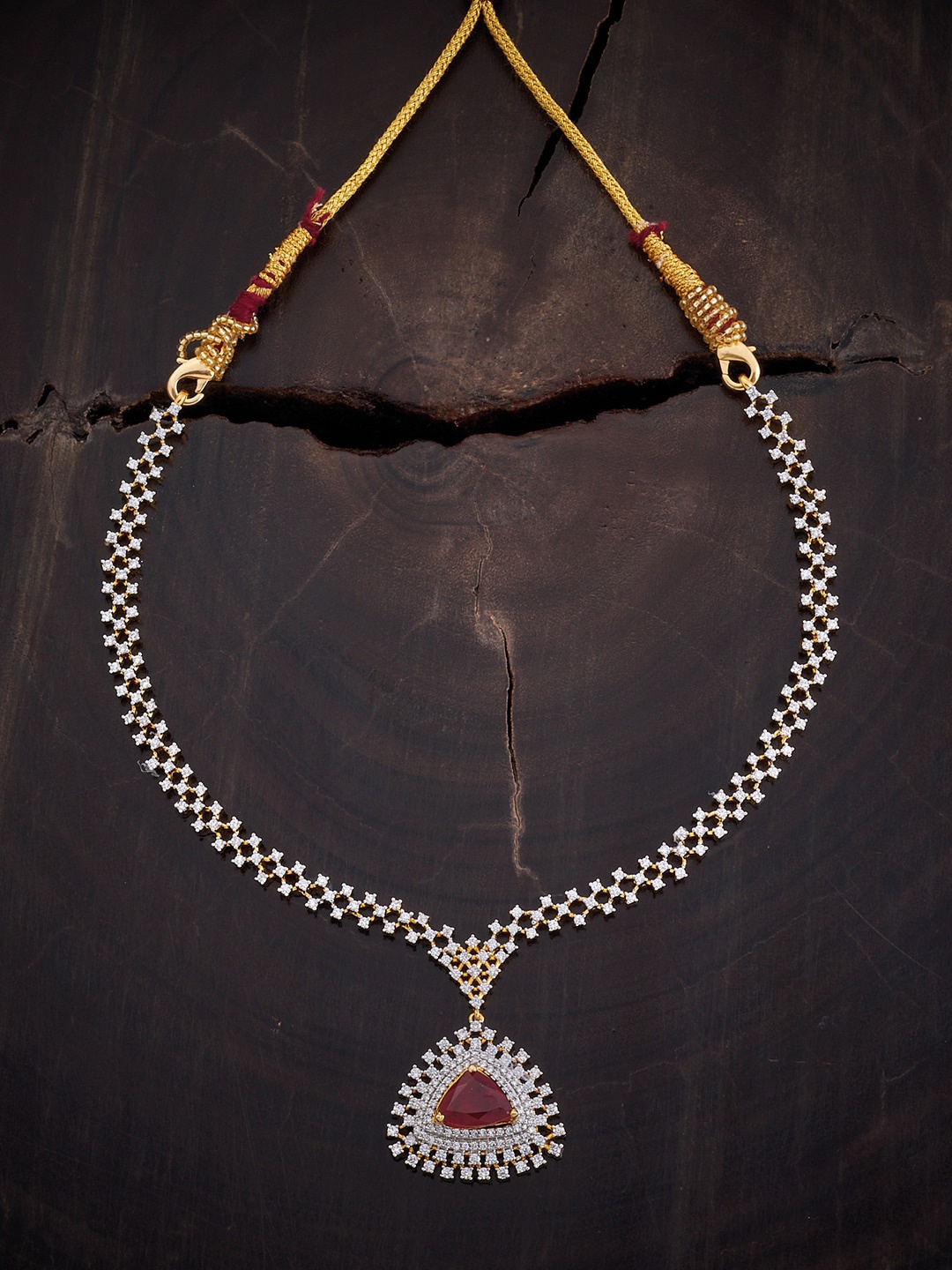 Kushal's Fashion Jewellery 92.5 Pure Silver Gold-Plated CZ & Ruby Stone-Studded Jewellery Set
Kushal's Fashion Jewellery 92.5 Pure Silver Gold-Plated CZ & Ruby Stone-Studded Jewellery Set