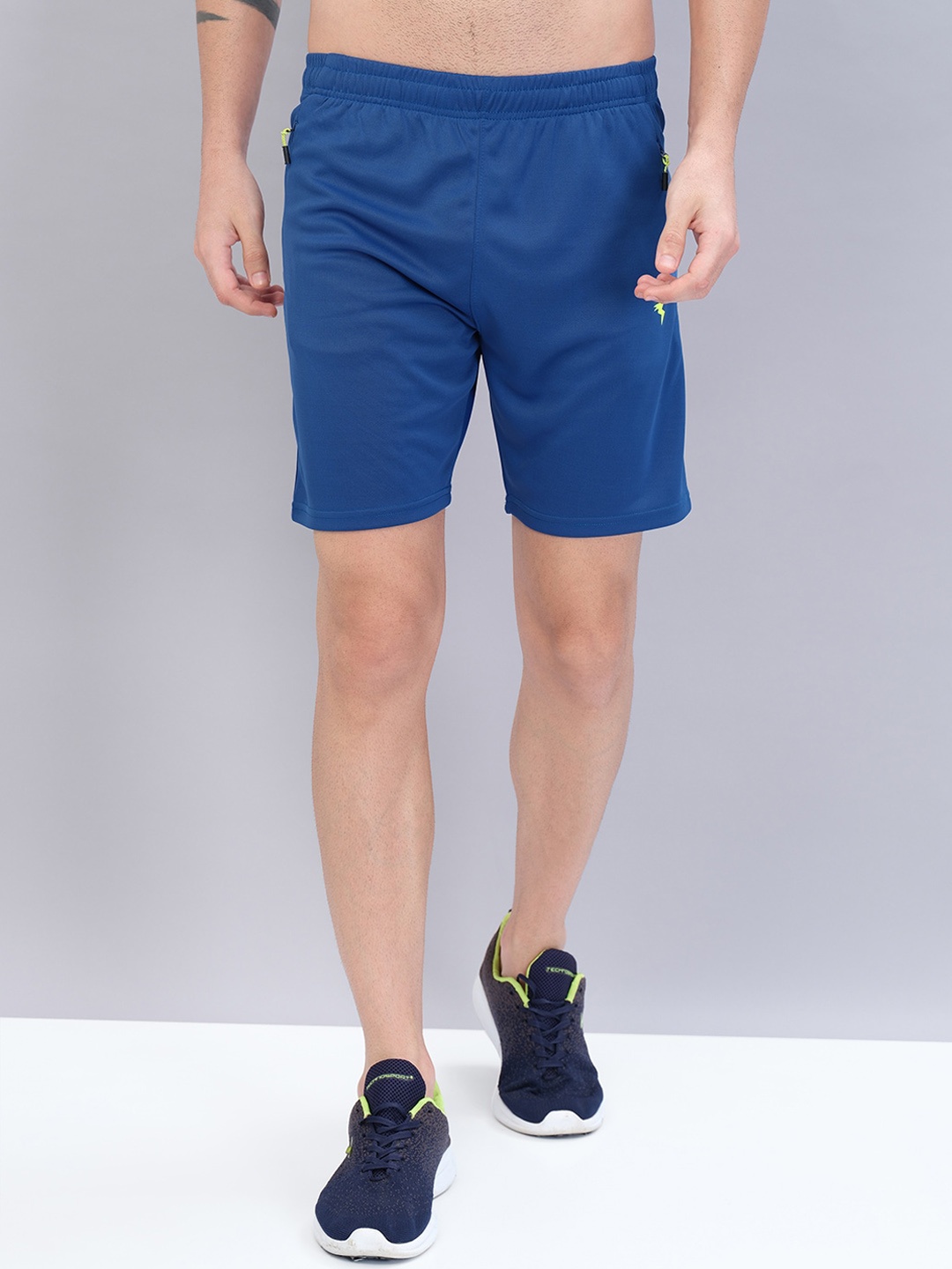 Technosport Men Training or Gym Sports Shorts with Antimicrobial Technology, Teal