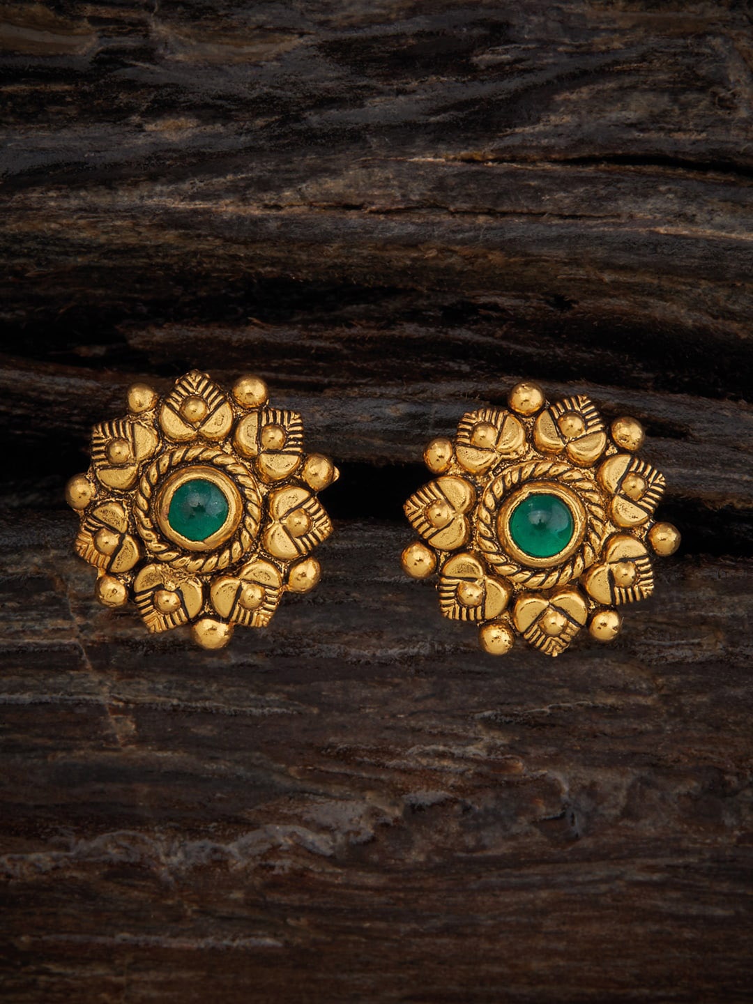 Kushal's Fashion Jewellery Rhodium-Plated 92.5 Pure Silver Temple Studs Earrings, Green
Kushal's Fashion Jewellery Rhodium-Plated 92.5 Pure Silver Temple Studs Earrings, Green