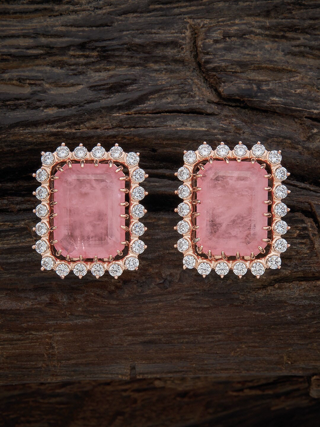 Kushal's Fashion Jewellery Rose Gold-Plated Cubic Zirconia Square Studs Earrings, Pink
Kushal's Fashion Jewellery Rose Gold-Plated Cubic Zirconia Square Studs Earrings, Pink