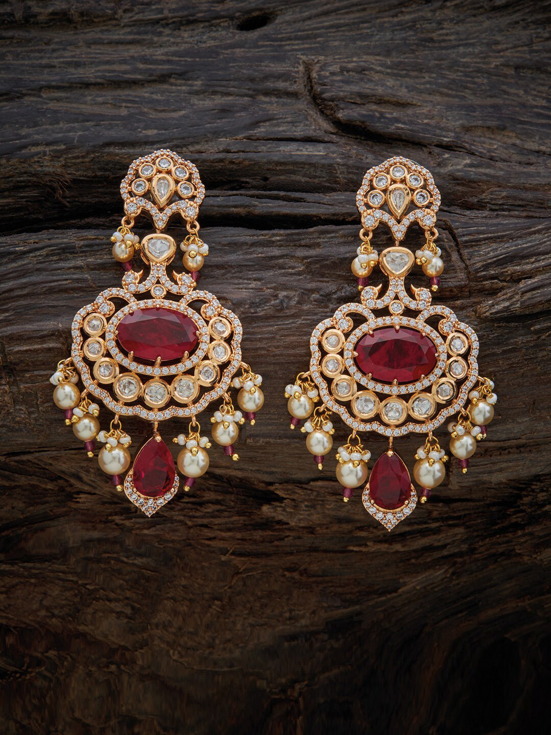 Kushal's Fashion Jewellery Gold Plated Faux Ruby Contemporary Drop Earrings, Red
Kushal's Fashion Jewellery Gold Plated Faux Ruby Contemporary Drop Earrings, Red
