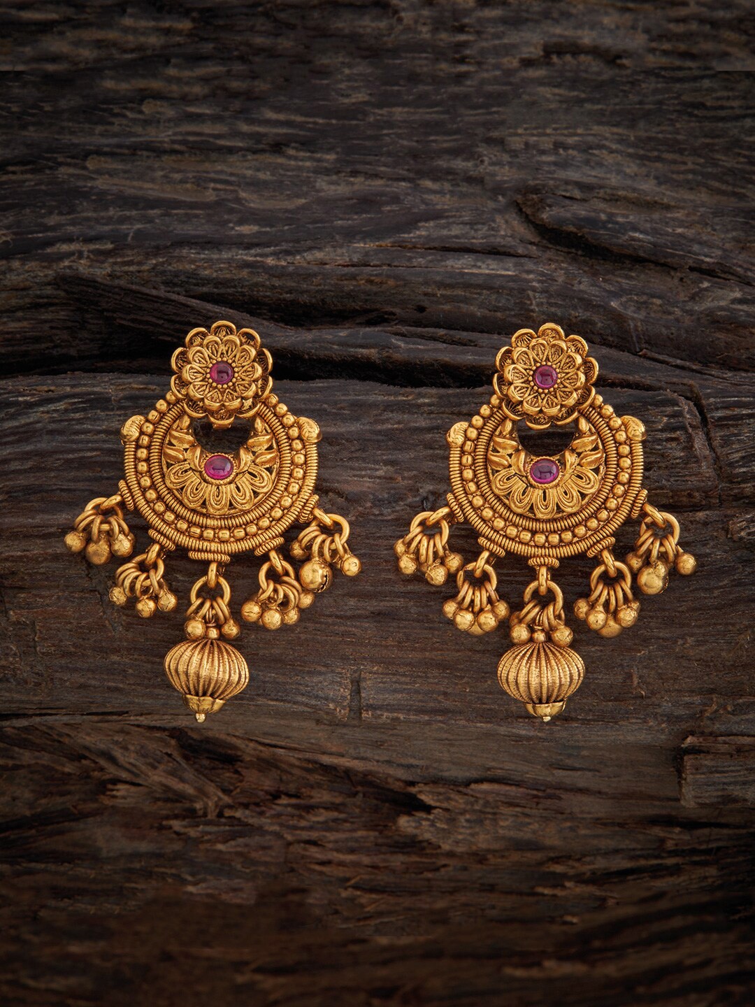 Kushal's Fashion Jewellery Gold-Plated Stone-Studded Contemporary Antique Drop Earrings, Pink
Kushal's Fashion Jewellery Gold-Plated Stone-Studded Contemporary Antique Drop Earrings, Pink