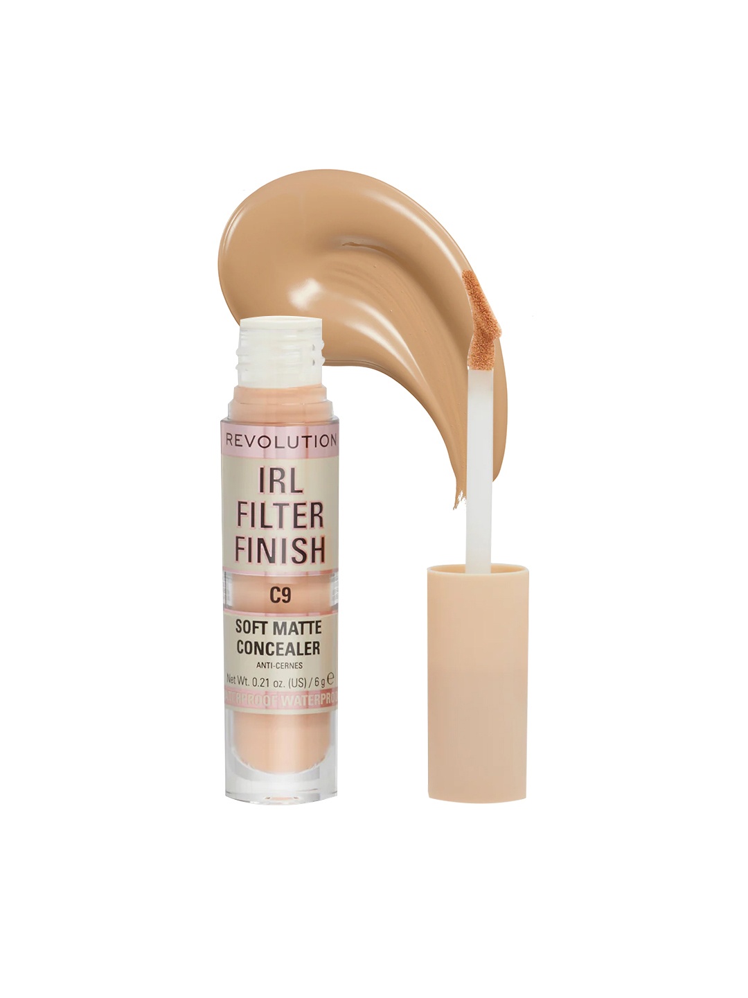 Makeup Revolution London IRL Filter Finish Soft Matte Lightweight Concealer 6 g - Shade C9, Nude
Makeup Revolution London IRL Filter Finish Soft Matte Lightweight Concealer 6 g - Shade C9, Nude