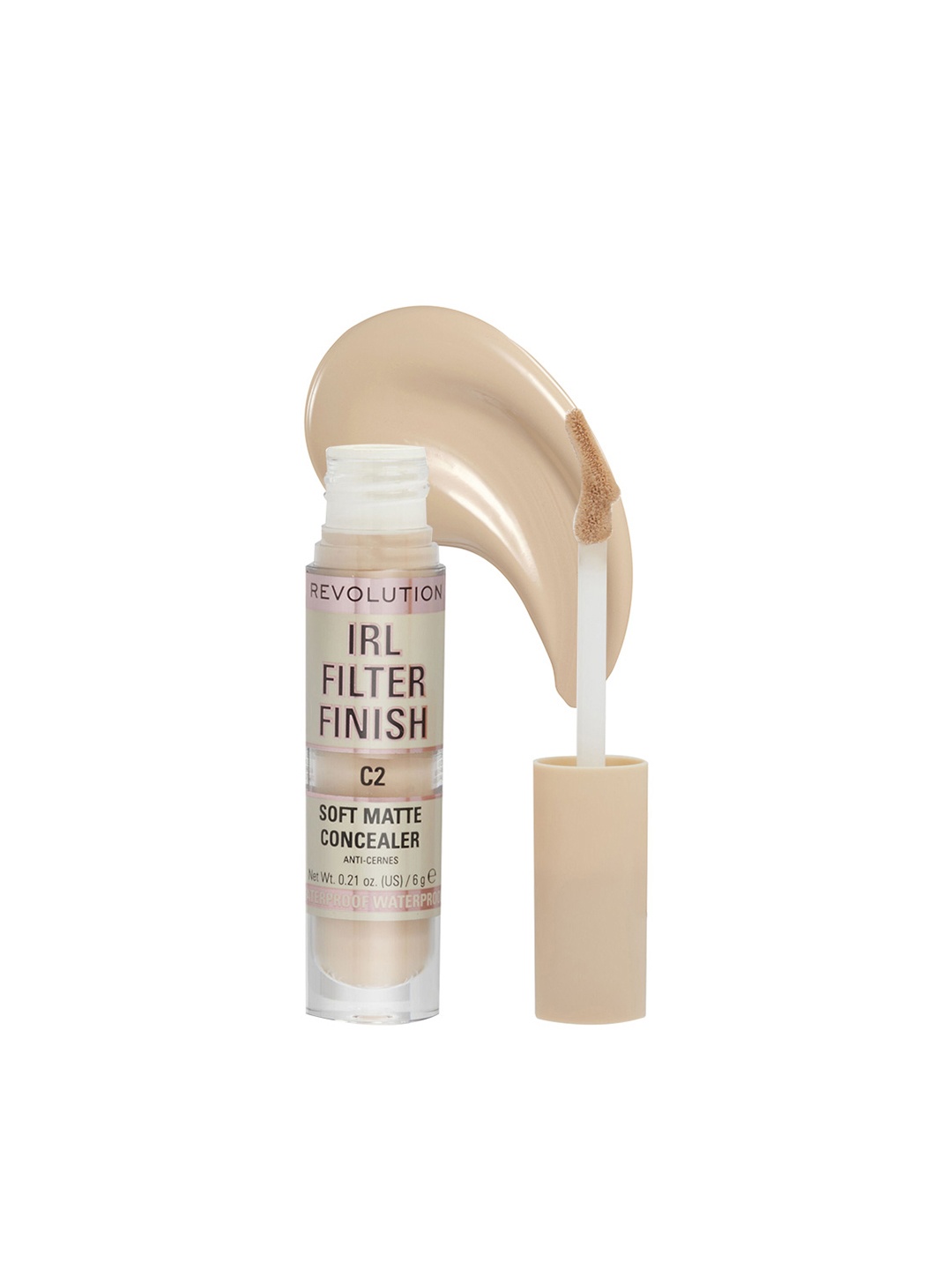 Makeup Revolution London IRL Filter Finish Soft Matte Lightweight Concealer 6g - ShadeC2, Nude
Makeup Revolution London IRL Filter Finish Soft Matte Lightweight Concealer 6g - ShadeC2, Nude