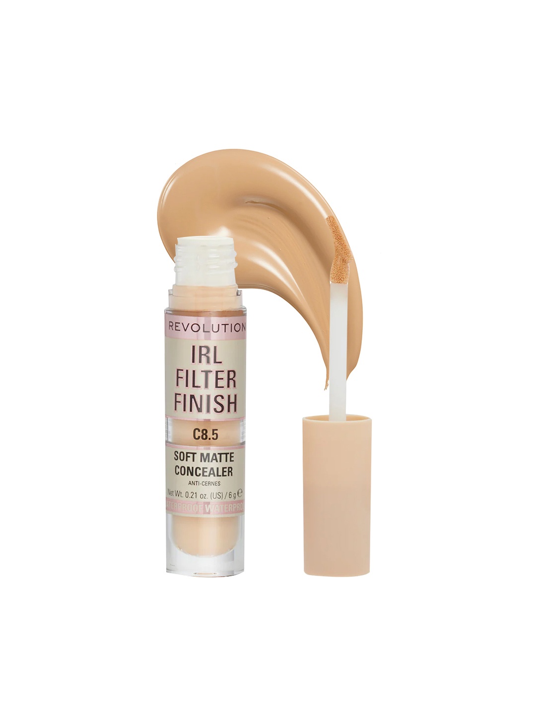 Makeup Revolution London IRL Filter Finish Soft Matte Lightweight Concealer 6g - ShadeC8.5, Nude
Makeup Revolution London IRL Filter Finish Soft Matte Lightweight Concealer 6g - ShadeC8.5, Nude