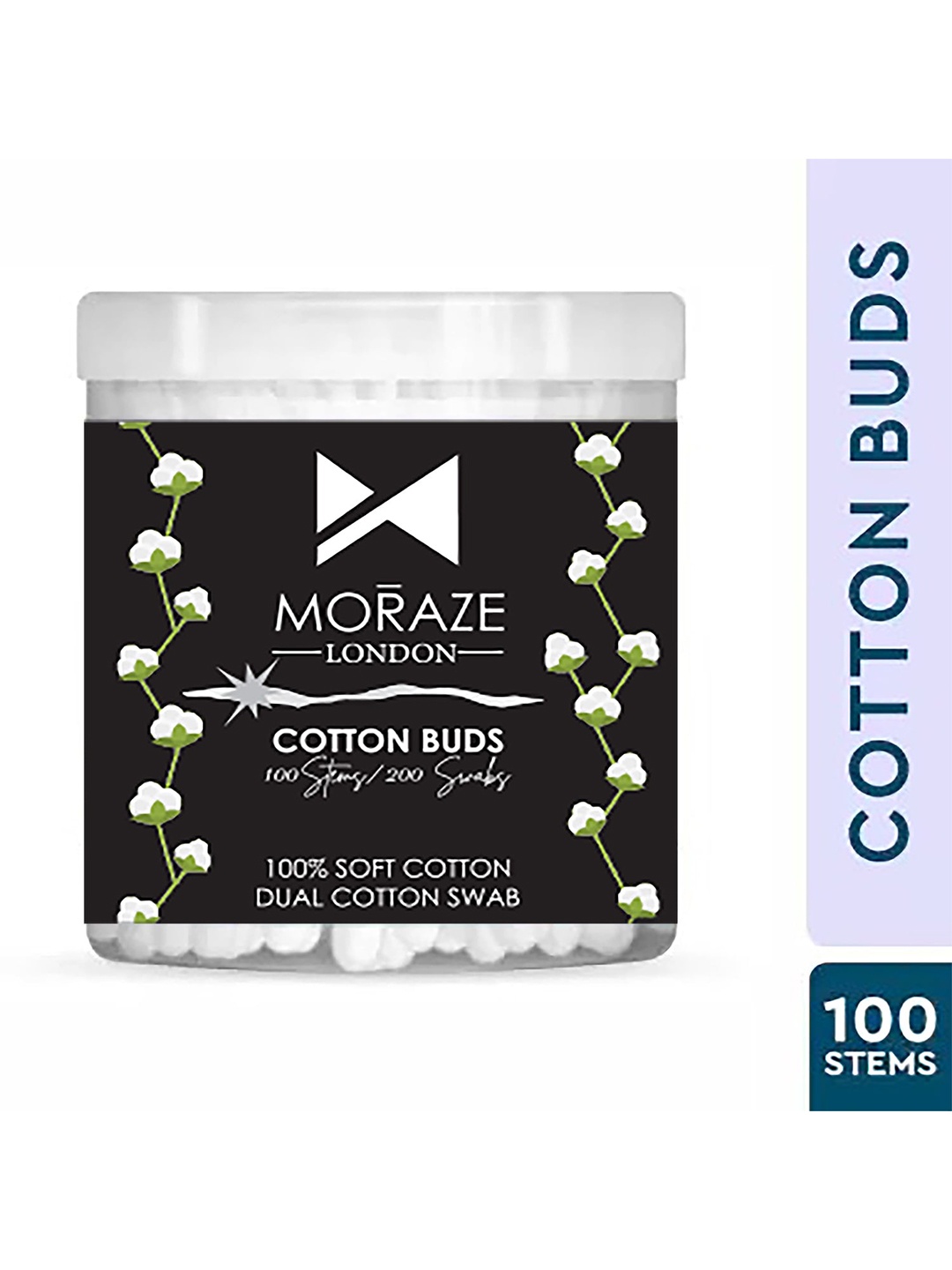 Moraze 200 Pcs Premium Paper Stick Cotton Ear Buds For Ear Nose Cleansing & Makeup Removal, White
Moraze 200 Pcs Premium Paper Stick Cotton Ear Buds For Ear Nose Cleansing & Makeup Removal, White
