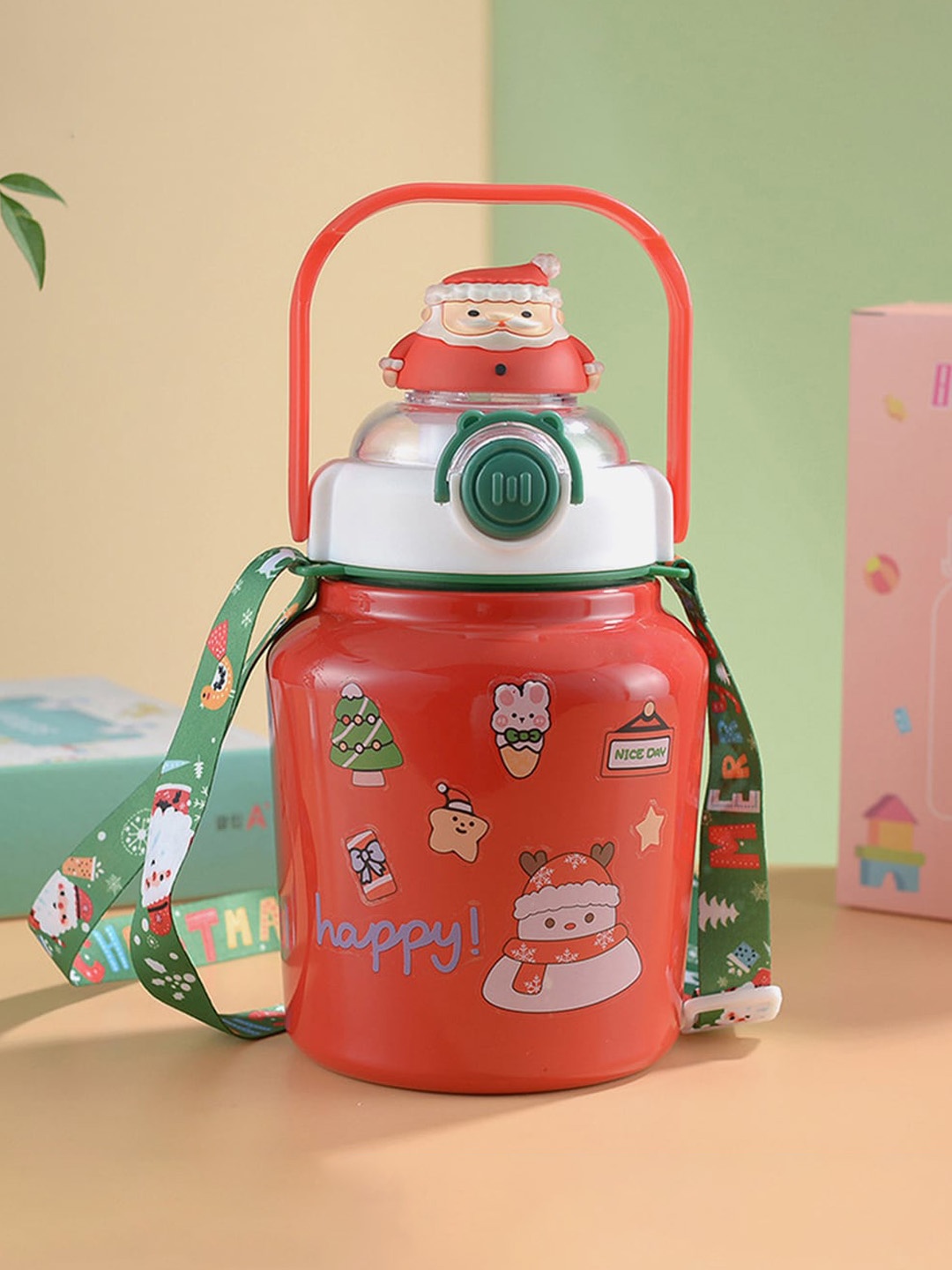 Little Surprise Box LLP Kids Red & Green 3d Santa Head Xmas Water Bottle With Handle 500ml
Little Surprise Box LLP Kids Red & Green 3d Santa Head Xmas Water Bottle With Handle 500ml