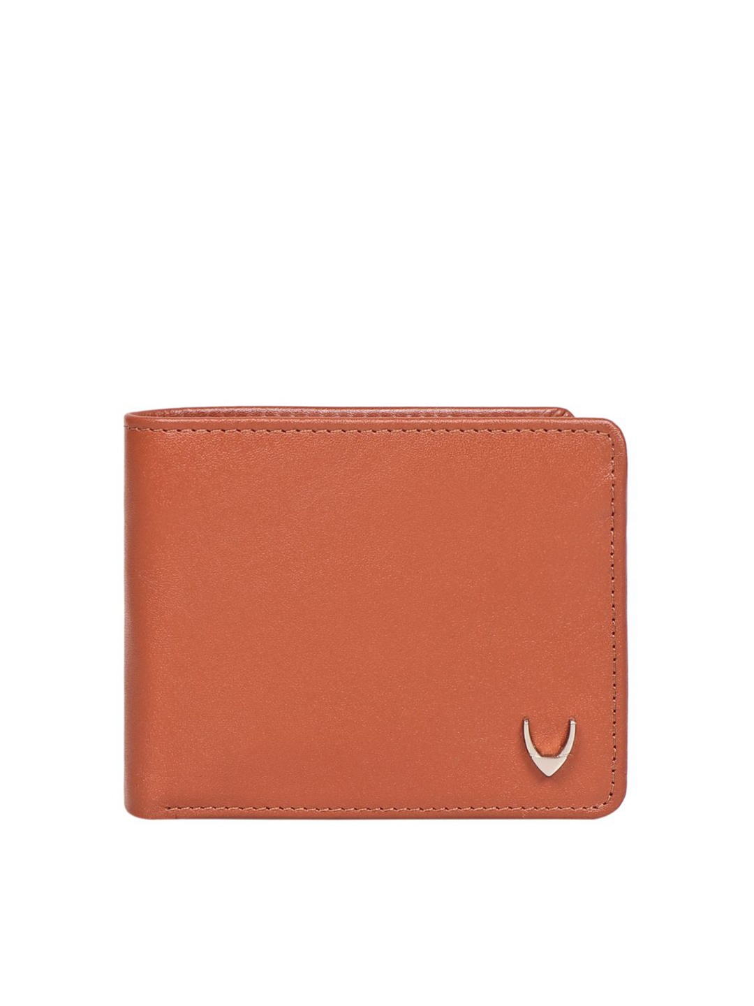 Hidesign Men Leather Two Fold Wallet, Tan