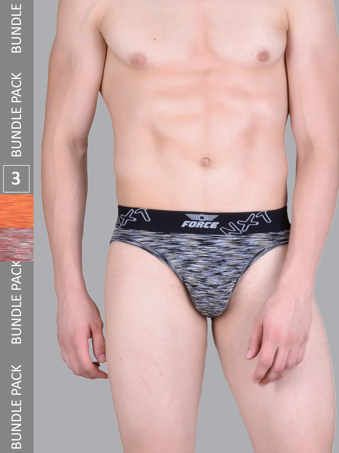Force NXT Men Pack of 3 Cotton Anti-Microbial Basic Briefs MNFL-52-R3-RED-ORANGE-BLACK-PO3
Force NXT Men Pack of 3 Cotton Anti-Microbial Basic Briefs MNFL-52-R3-RED-ORANGE-BLACK-PO3