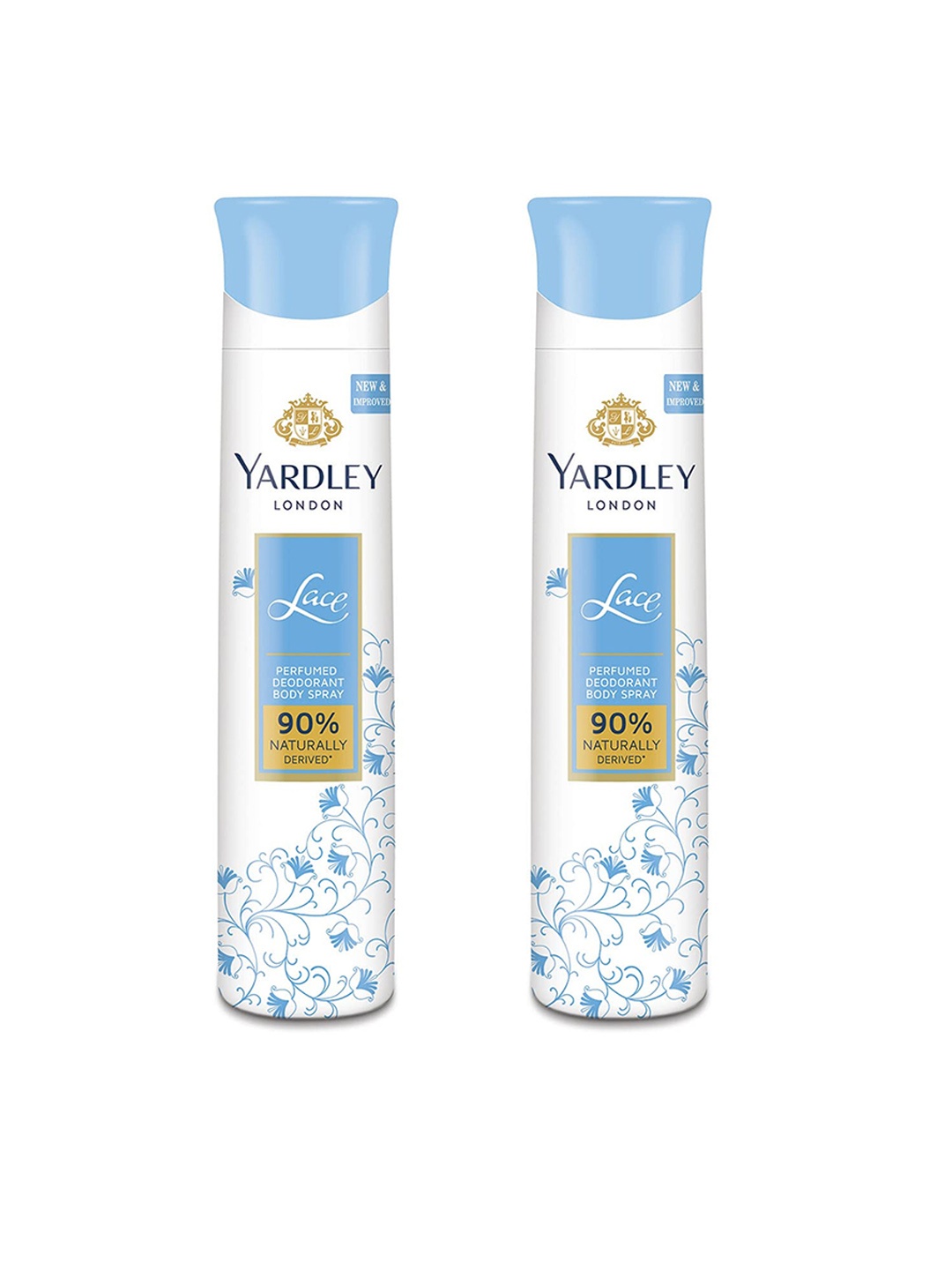 YARDLEY LONDON Women Set of 2 Lace Perfumed Deodorant Body Sprays - 150 ml Each, White
YARDLEY LONDON Women Set of 2 Lace Perfumed Deodorant Body Sprays - 150 ml Each, White
