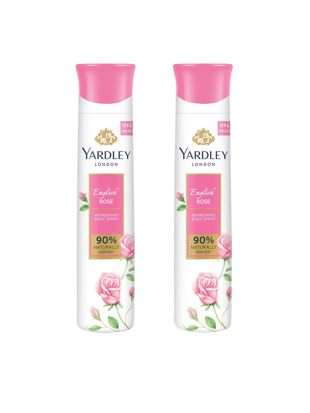 YARDLEY LONDON Women Set of 2 English Rose Refreshing Body Spray - 150 ml Each, White
YARDLEY LONDON Women Set of 2 English Rose Refreshing Body Spray - 150 ml Each, White