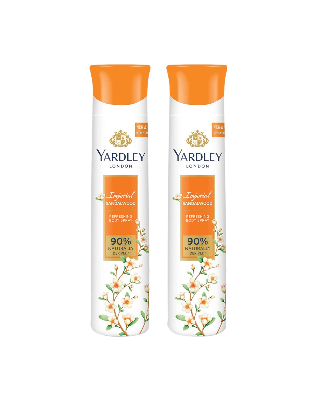 YARDLEY LONDON Women Set of 2 Imperial Sandalwood Refreshing Body Sprays - 150 ml Each, White
YARDLEY LONDON Women Set of 2 Imperial Sandalwood Refreshing Body Sprays - 150 ml Each, White