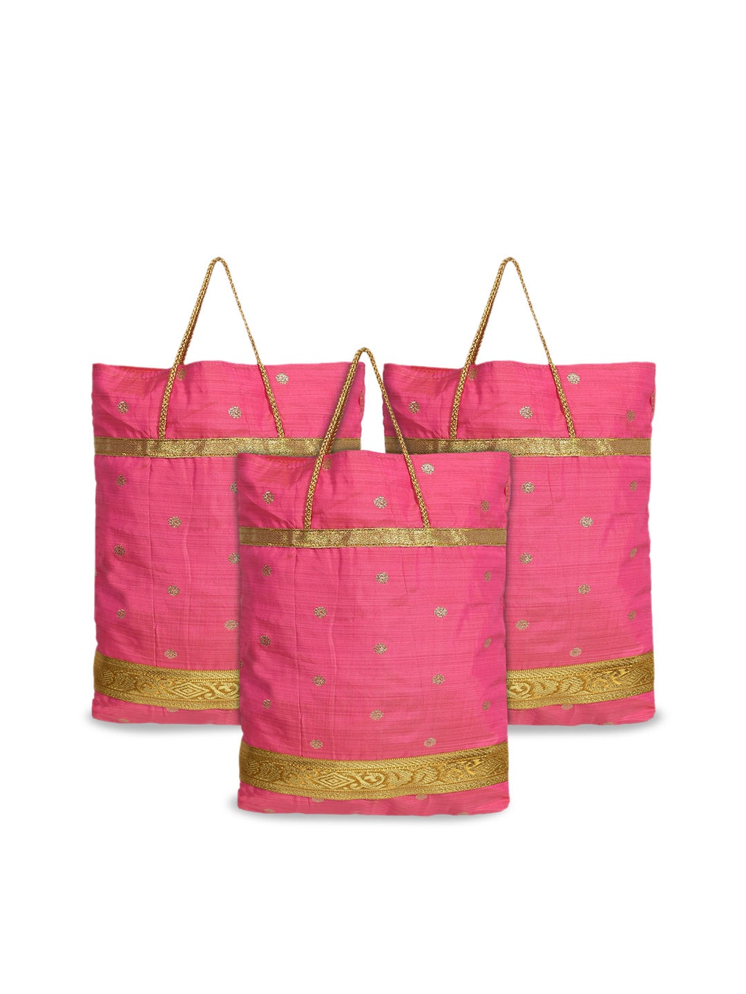 Kuber Industries 3 Pcs Polyester Dot Design Foldable Shopping Tote Hand Bag, Pink
Kuber Industries 3 Pcs Polyester Dot Design Foldable Shopping Tote Hand Bag, Pink