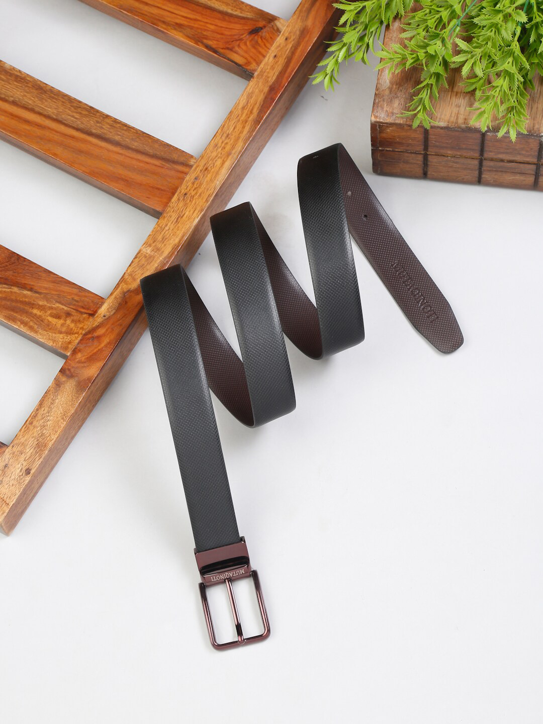 MUTAQINOTI Men Leather Belt, Black
MUTAQINOTI Men Leather Belt, Black