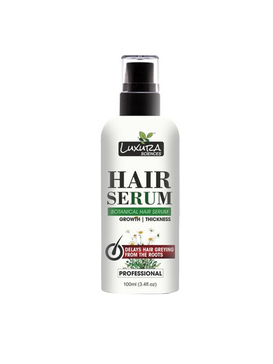 Luxura Sciences Natural Botanical Hair Serum For Growth & Thickened Hair - 100 ml, White
Luxura Sciences Natural Botanical Hair Serum For Growth & Thickened Hair - 100 ml, White