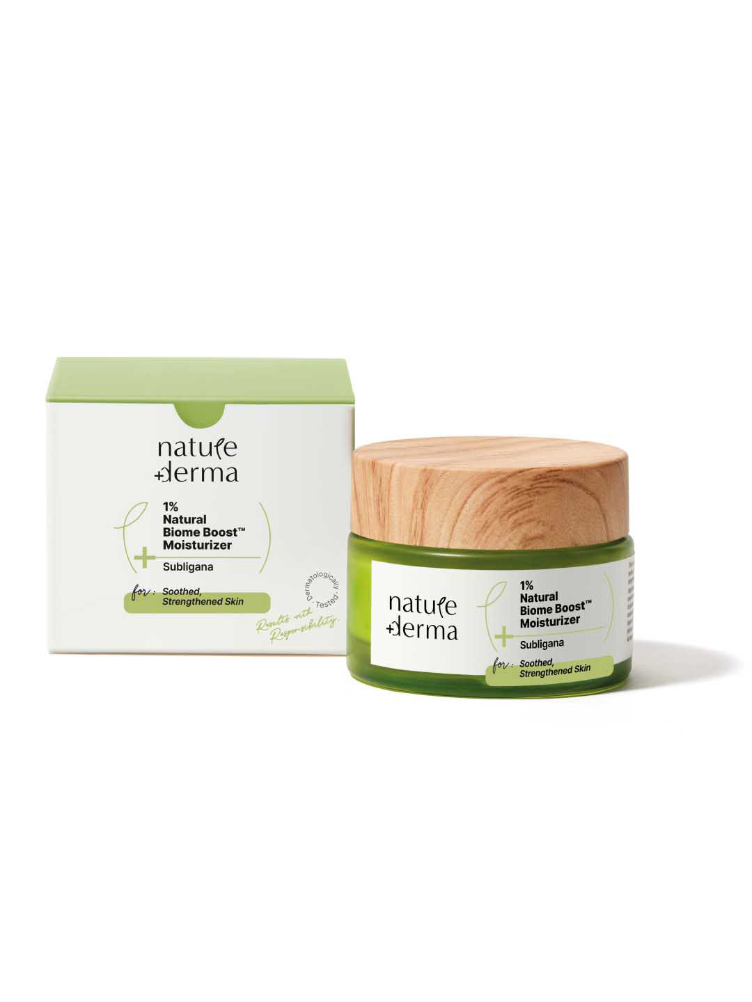 Nature Derma 1% Natural Biome-Boost Moisturizer With Subligana For Reduce Acne and Blemishes 50 ml, Transparent
Nature Derma 1% Natural Biome-Boost Moisturizer With Subligana For Reduce Acne and Blemishes 50 ml, Transparent