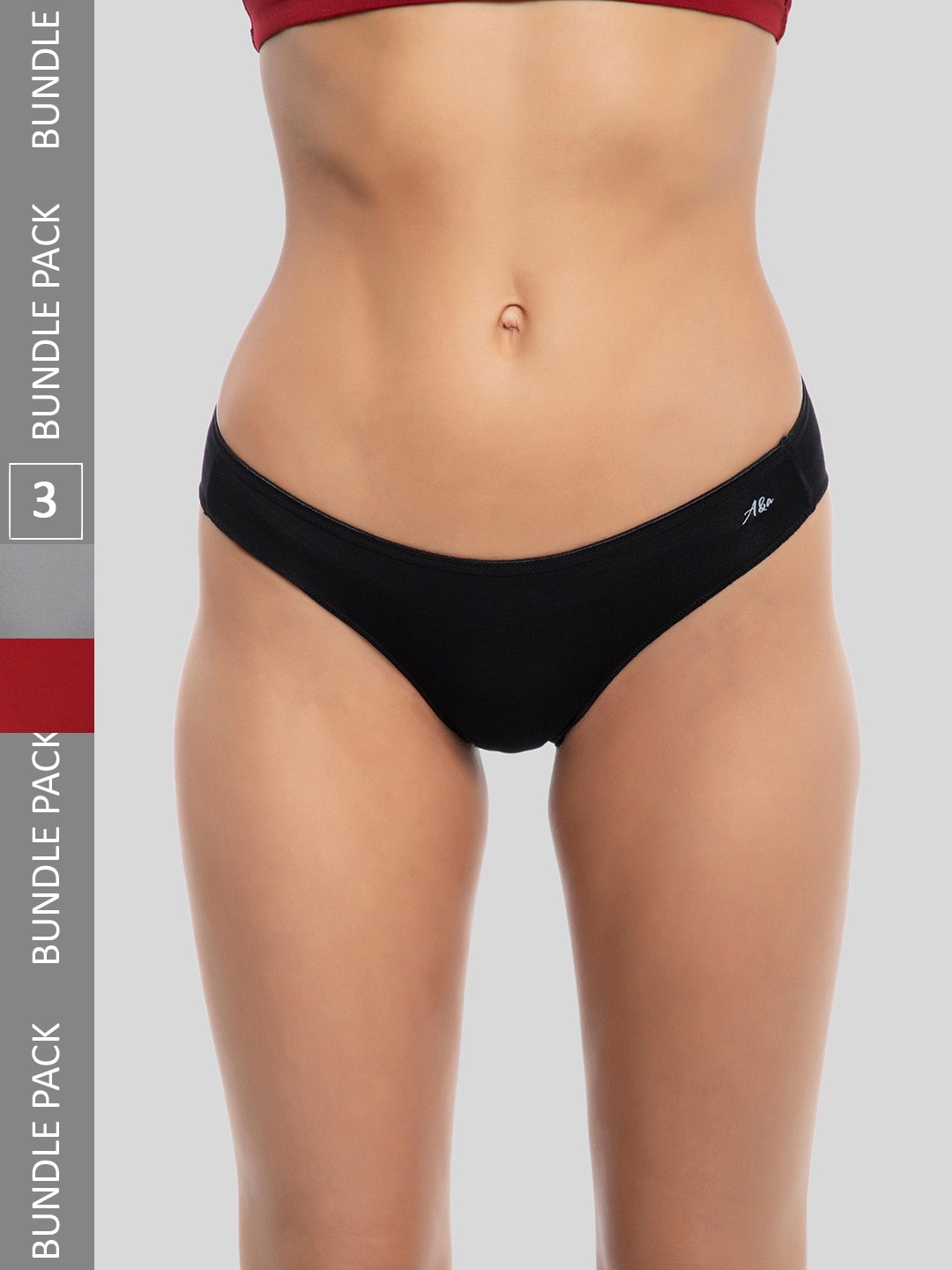 AshleyandAlvis Women Pack of 3 Anti-Bacterial Modal Bikini Briefs AA-BIK-EB-MG-SR, Black
AshleyandAlvis Women Pack of 3 Anti-Bacterial Modal Bikini Briefs AA-BIK-EB-MG-SR, Black