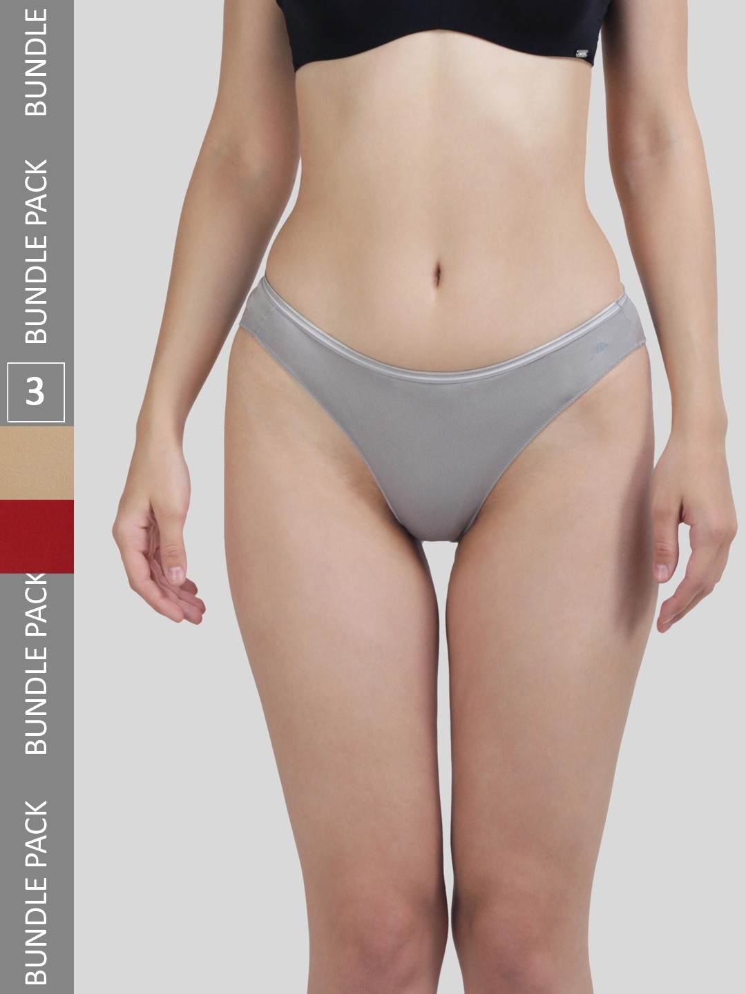 Ashleyandalvis Women Pack of 3 Anti-Bacterial Anti Odour Modal Bikini AA-BIK-MG-AN-SR, Grey
Ashleyandalvis Women Pack of 3 Anti-Bacterial Anti Odour Modal Bikini AA-BIK-MG-AN-SR, Grey