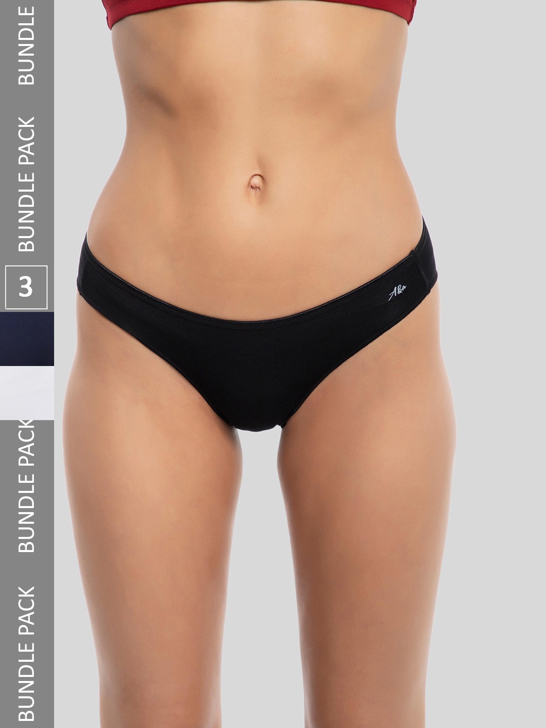 Ashleyandalvis Women Pack of 3 Anti-Bacterial Anti Odour Modal Bikini AA-BIK-EB-SW-CB, Navy blue
Ashleyandalvis Women Pack of 3 Anti-Bacterial Anti Odour Modal Bikini AA-BIK-EB-SW-CB, Navy blue