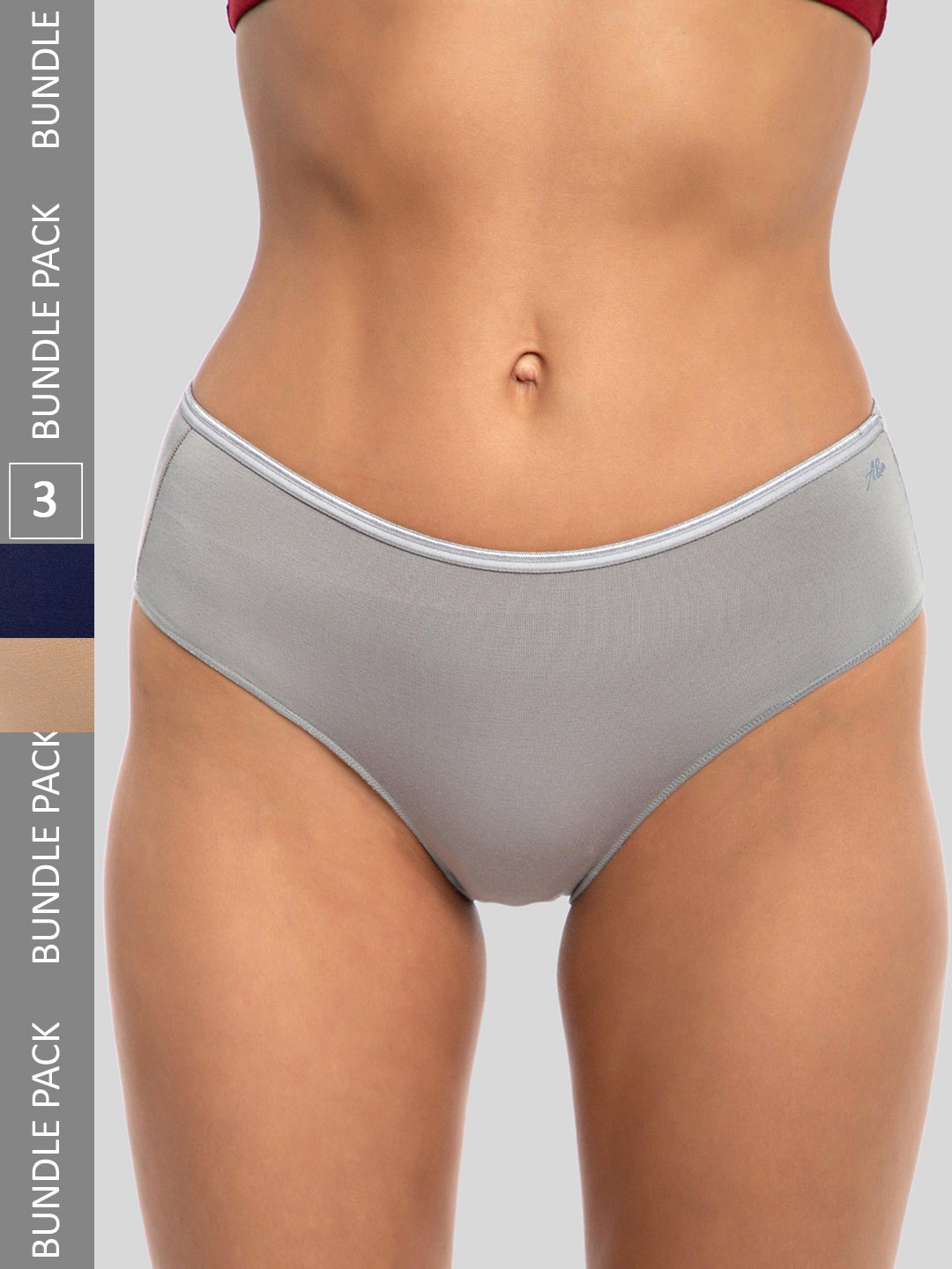 Ashleyandalvis Women Pack of 3 Anti-Bacterial Anti Odour Modal Hipster AA-HIP-MG-CB-AN, Grey
Ashleyandalvis Women Pack of 3 Anti-Bacterial Anti Odour Modal Hipster AA-HIP-MG-CB-AN, Grey