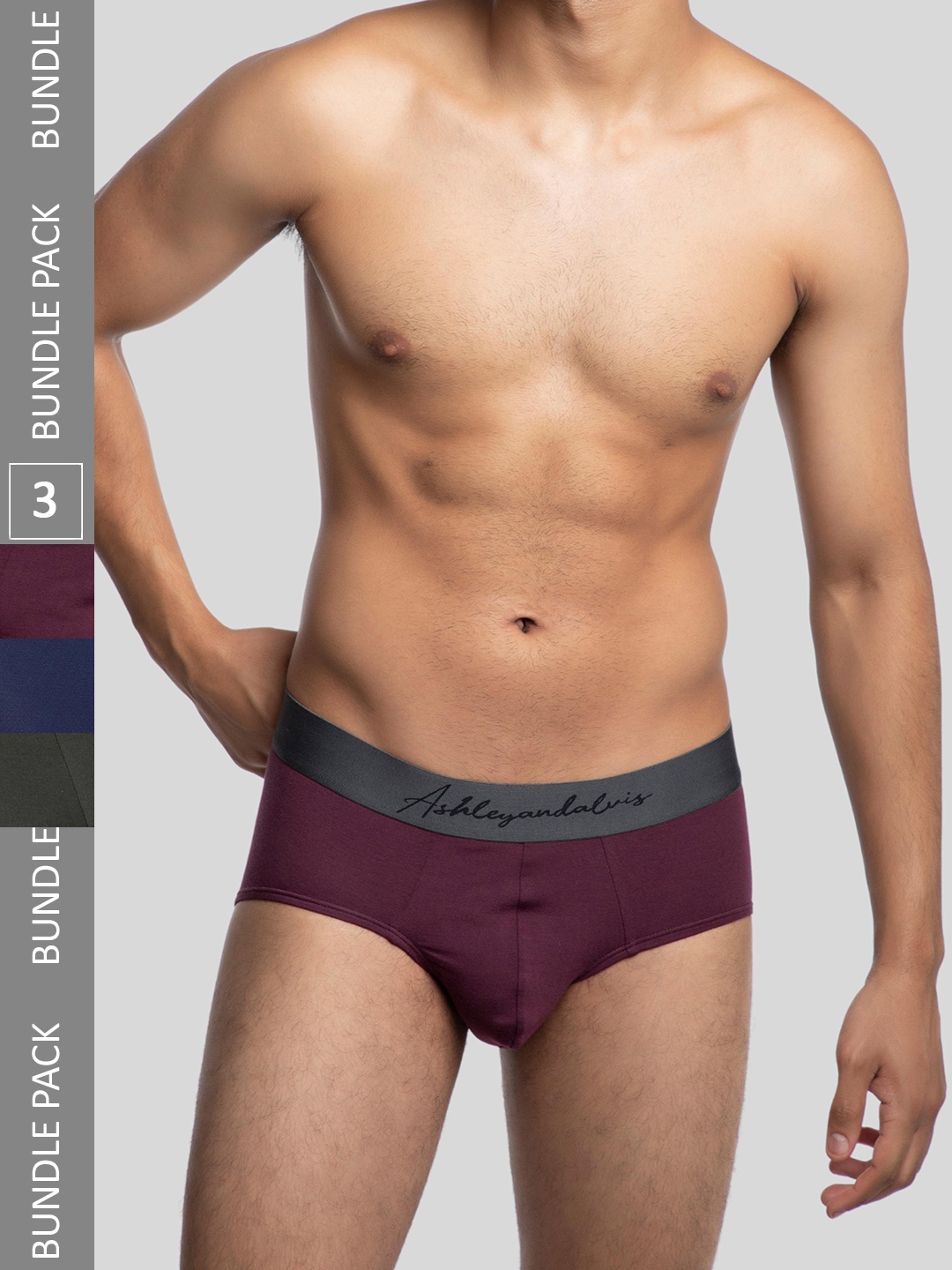 Ashleyandalvis Men Pack of 3 Anti-Bacterial Anti Odour Modal Briefs AA-BR-AR-IB-EG, Maroon
Ashleyandalvis Men Pack of 3 Anti-Bacterial Anti Odour Modal Briefs AA-BR-AR-IB-EG, Maroon
