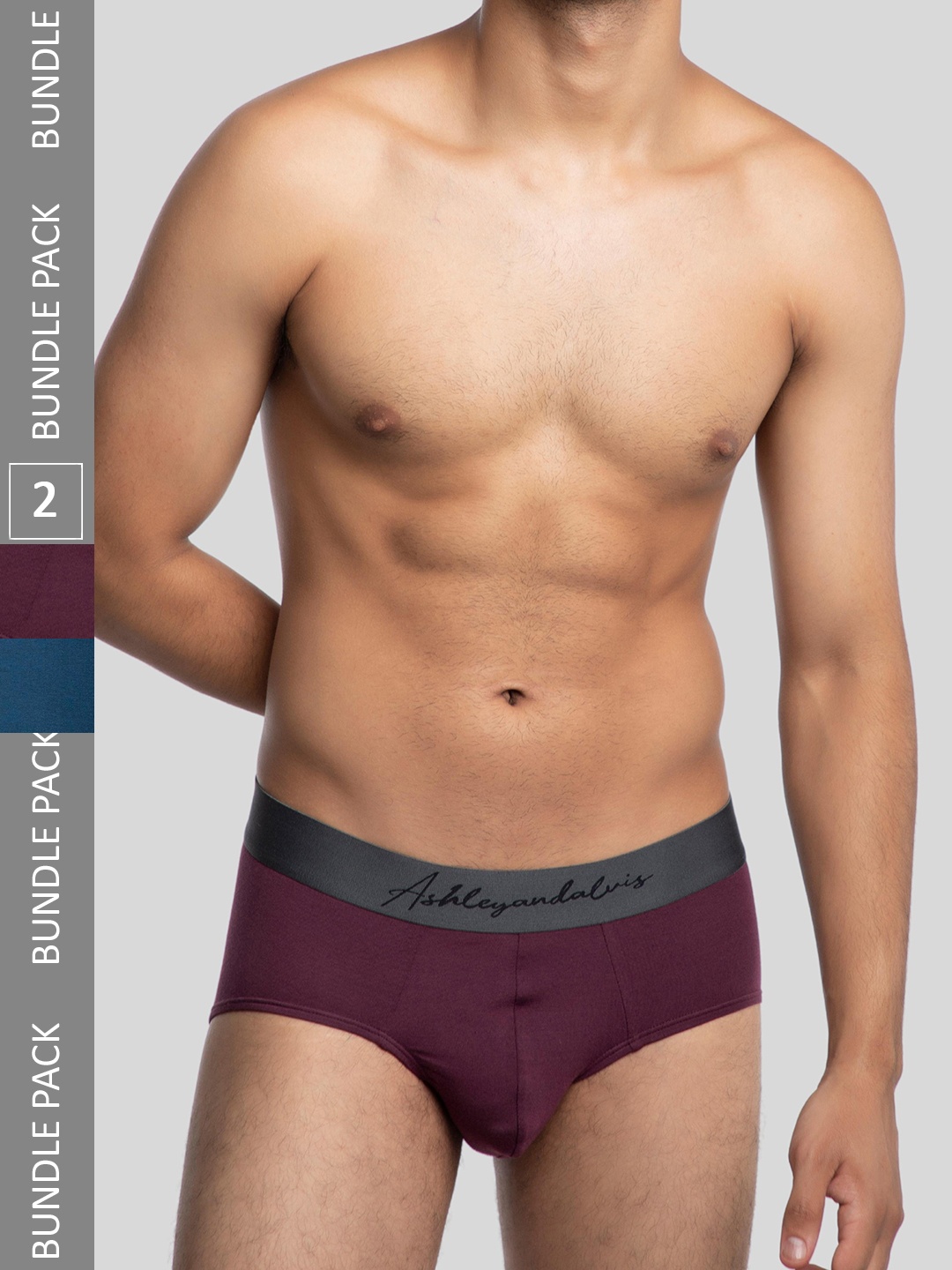 Ashleyandalvis Men Pack of 2 Anti-Bacterial Anti Odour Modal Briefs AA-BR-AR-FG, Maroon
Ashleyandalvis Men Pack of 2 Anti-Bacterial Anti Odour Modal Briefs AA-BR-AR-FG, Maroon
