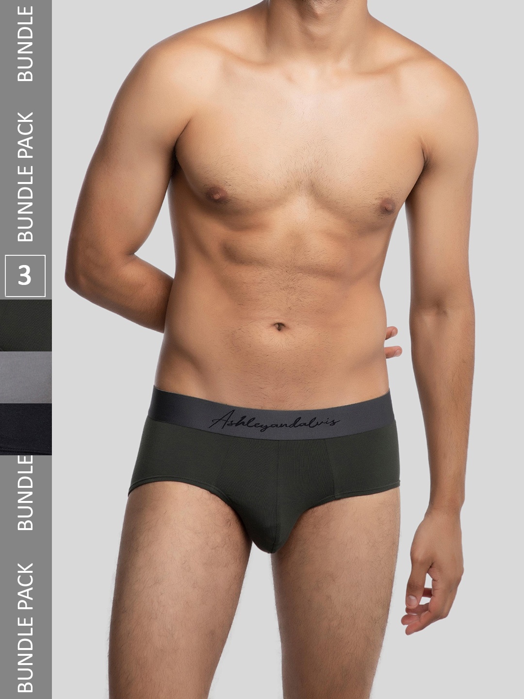 Ashleyandalvis Men Pack of 3 Anti-Bacterial Anti Odour Modal Briefs AA-BR-DB-EG-NG, Black
Ashleyandalvis Men Pack of 3 Anti-Bacterial Anti Odour Modal Briefs AA-BR-DB-EG-NG, Black
