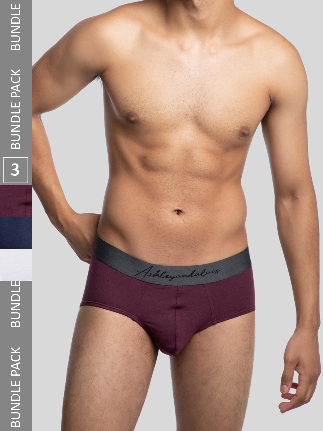 Ashleyandalvis Men Pack of 3 Anti-Bacterial Anti Odour Modal Briefs AA-BR-AR-IB-FG, Maroon
Ashleyandalvis Men Pack of 3 Anti-Bacterial Anti Odour Modal Briefs AA-BR-AR-IB-FG, Maroon