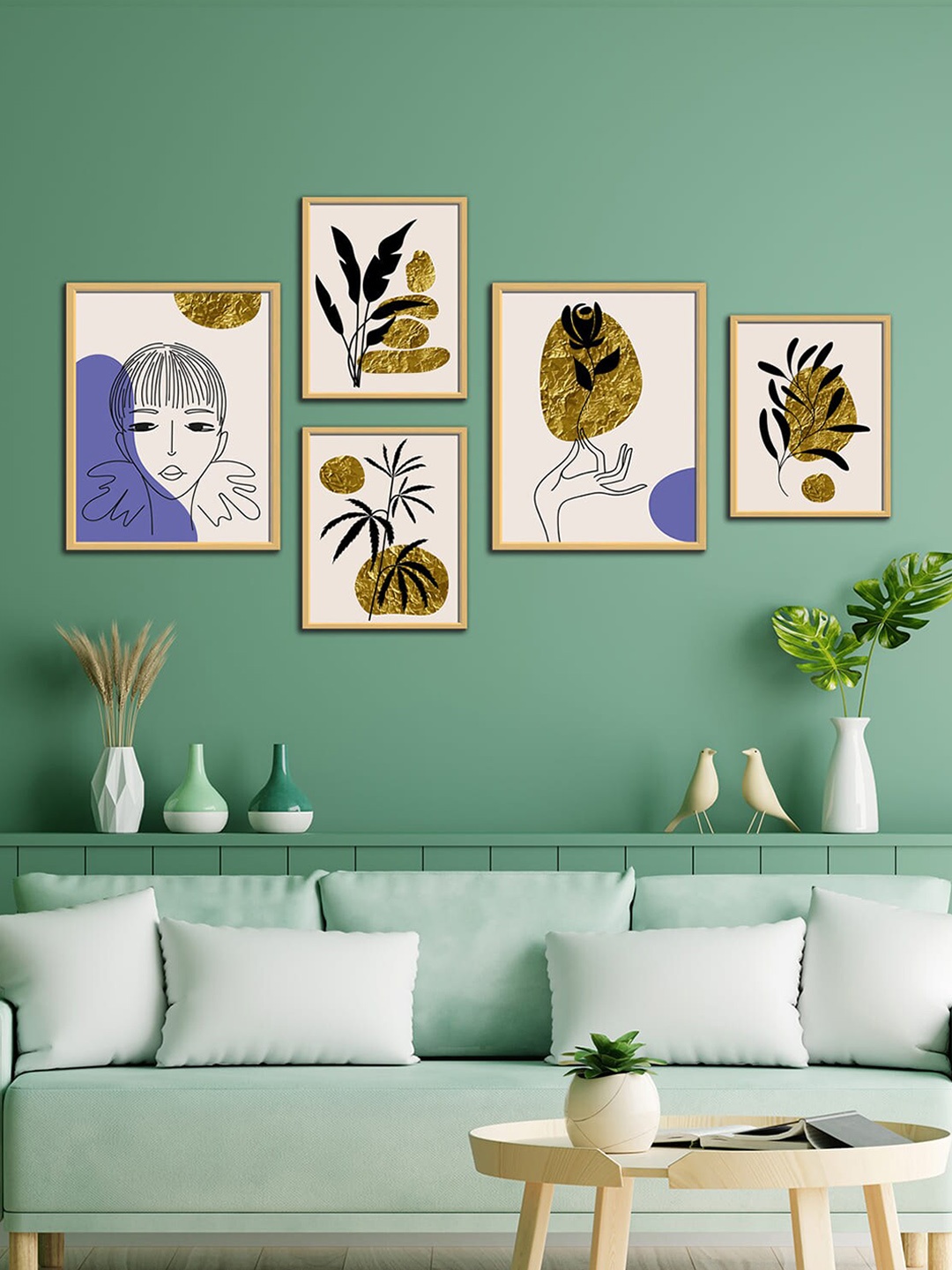 WENS White & Golden 5 Pieces Spot Minimalist Modern Art Framed Paintings Wall Art, Beige
WENS White & Golden 5 Pieces Spot Minimalist Modern Art Framed Paintings Wall Art, Beige