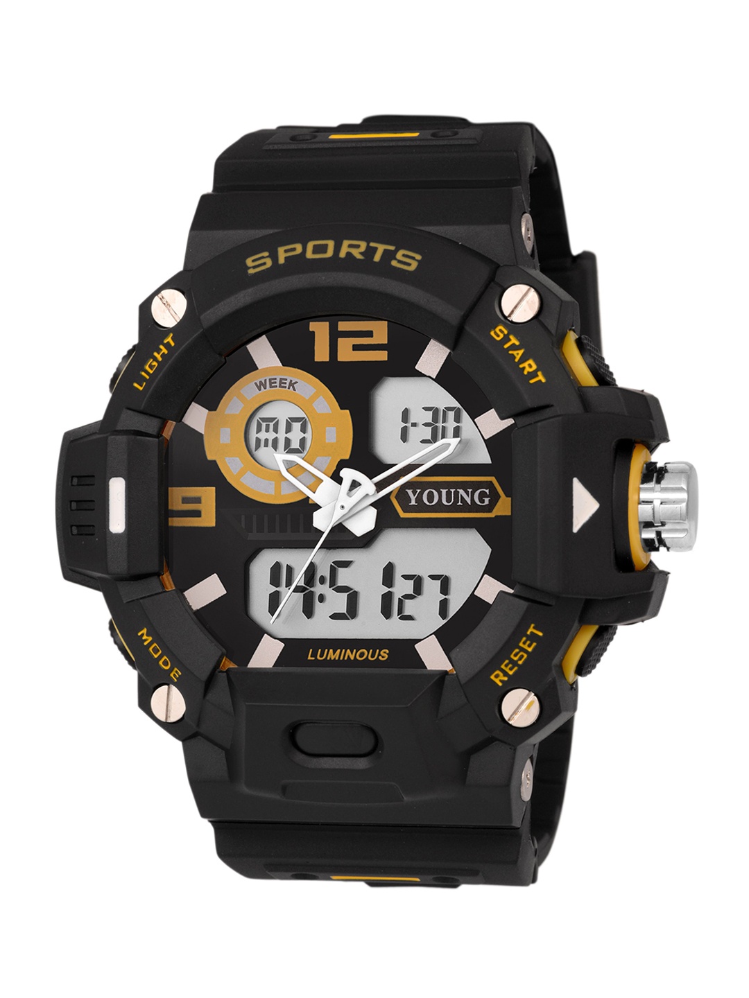 YOUNG MISSION YM 655 YL Unisex Kids Straps Analogue and Digital, Black
YOUNG MISSION YM 655 YL Unisex Kids Straps Analogue and Digital, Black