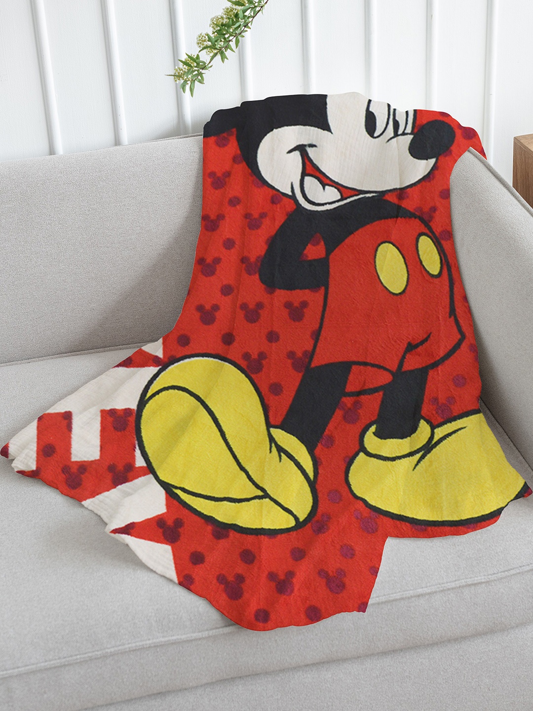 Disney Red & Yellow Mickey Cartoon Character Fleece AC Room 150 GSM Single Bed Blanket
Disney Red & Yellow Mickey Cartoon Character Fleece AC Room 150 GSM Single Bed Blanket