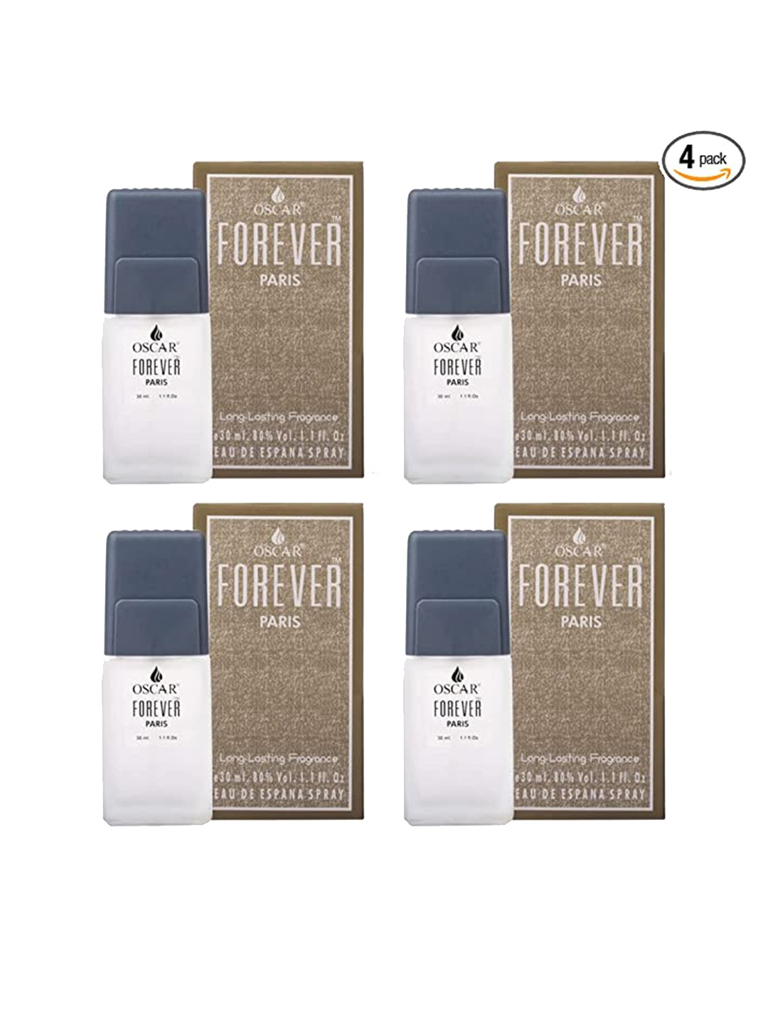 OSCAR Unisex Set Of 4 Forever Paris Eua De Espana Spray - 30ml Each, White
OSCAR Unisex Set Of 4 Forever Paris Eua De Espana Spray - 30ml Each, White