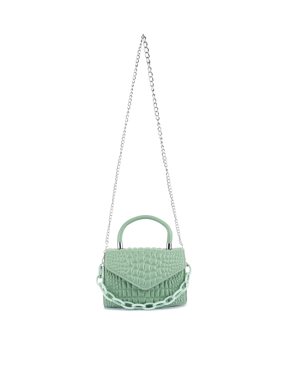 London Rag Handheld Bag With Quilted, Green