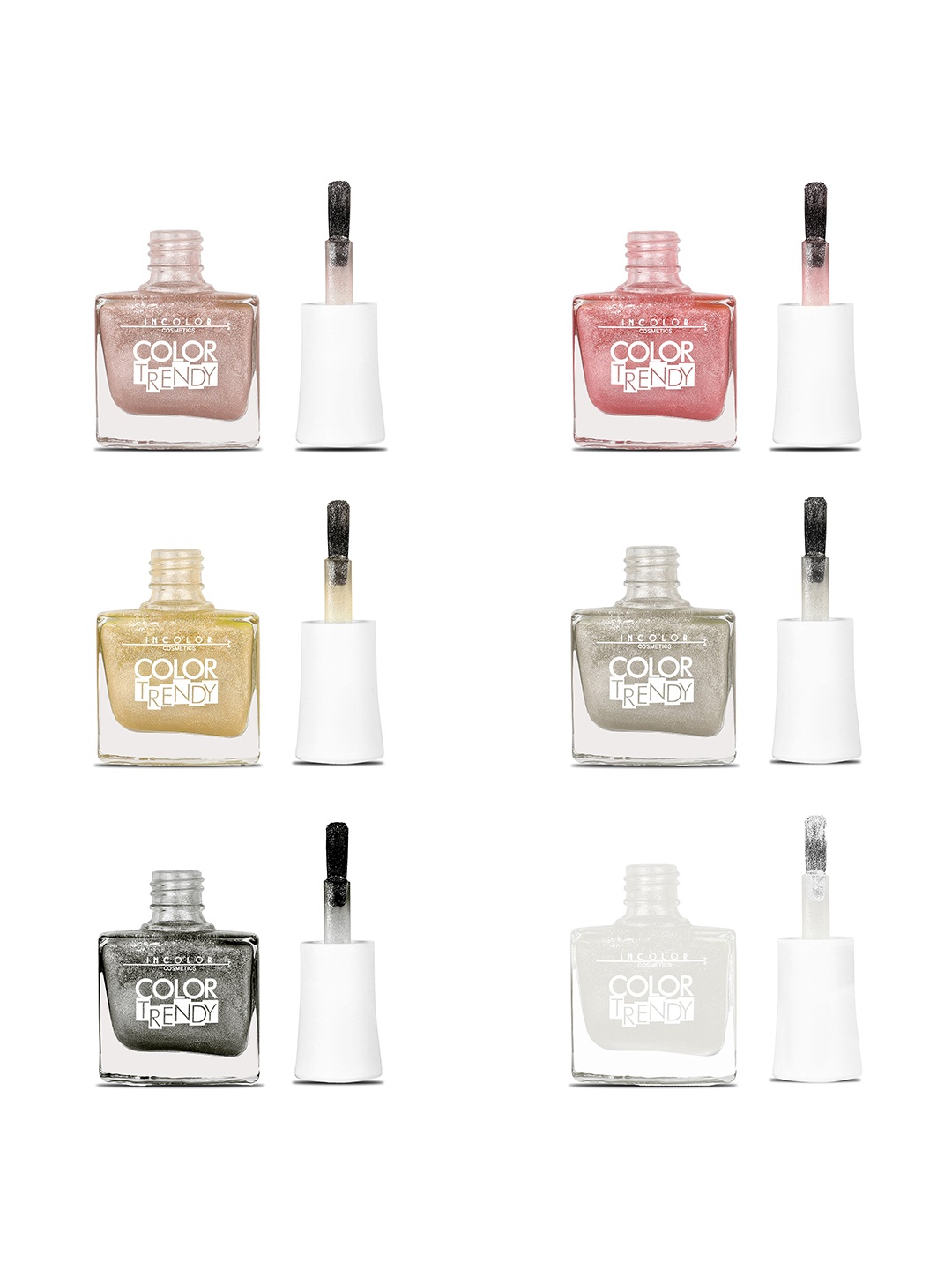 INCOLOR Set of 6 Color Trendy Long-Lasting Matte Nail Polish 9.5 ml each - Combo 18, Multi
INCOLOR Set of 6 Color Trendy Long-Lasting Matte Nail Polish 9.5 ml each - Combo 18, Multi