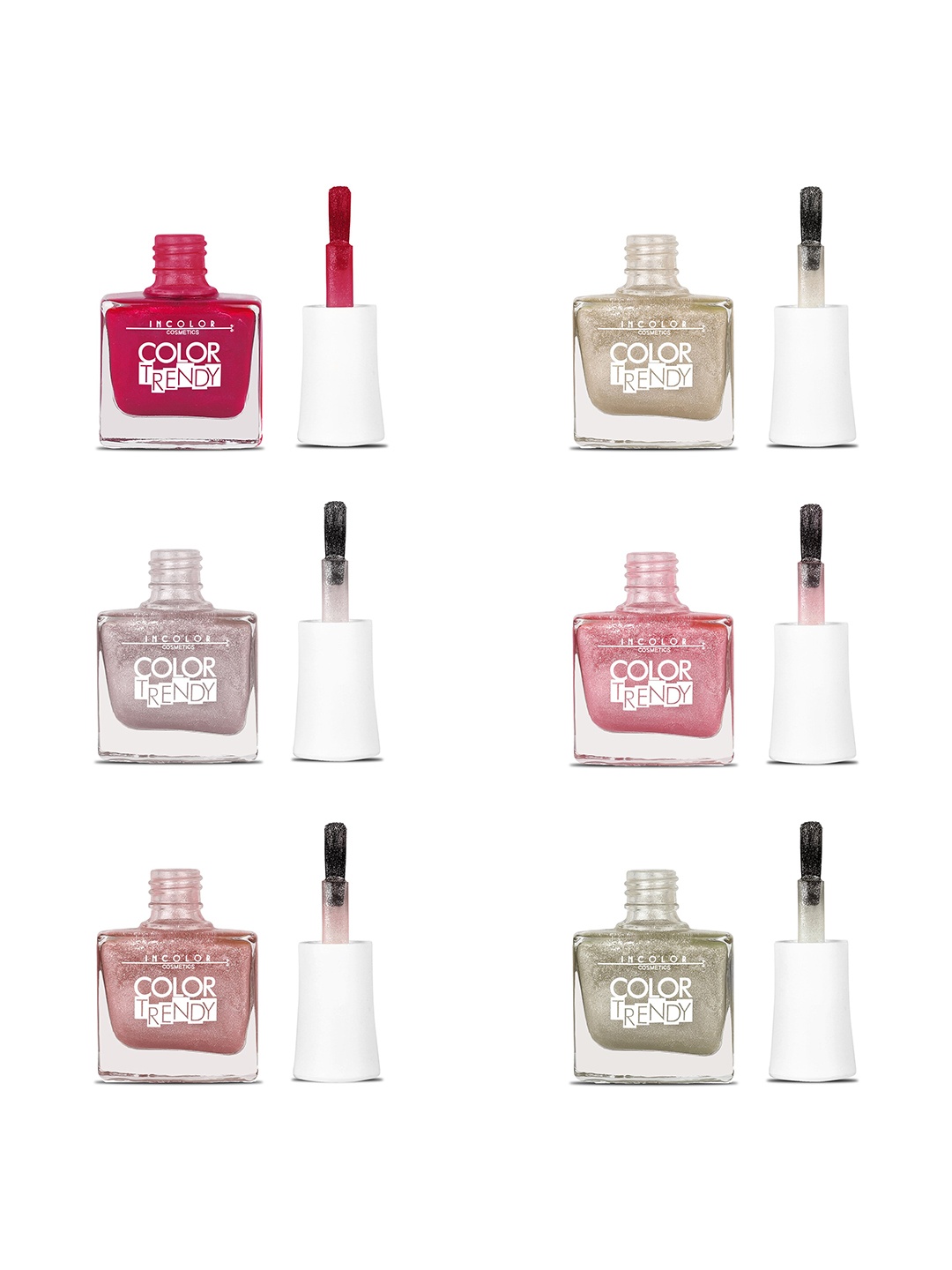 INCOLOR Set of 6 Color Trendy Long-Lasting Matte Nail Polish 9.5 ml each - Combo 22, Multi
INCOLOR Set of 6 Color Trendy Long-Lasting Matte Nail Polish 9.5 ml each - Combo 22, Multi