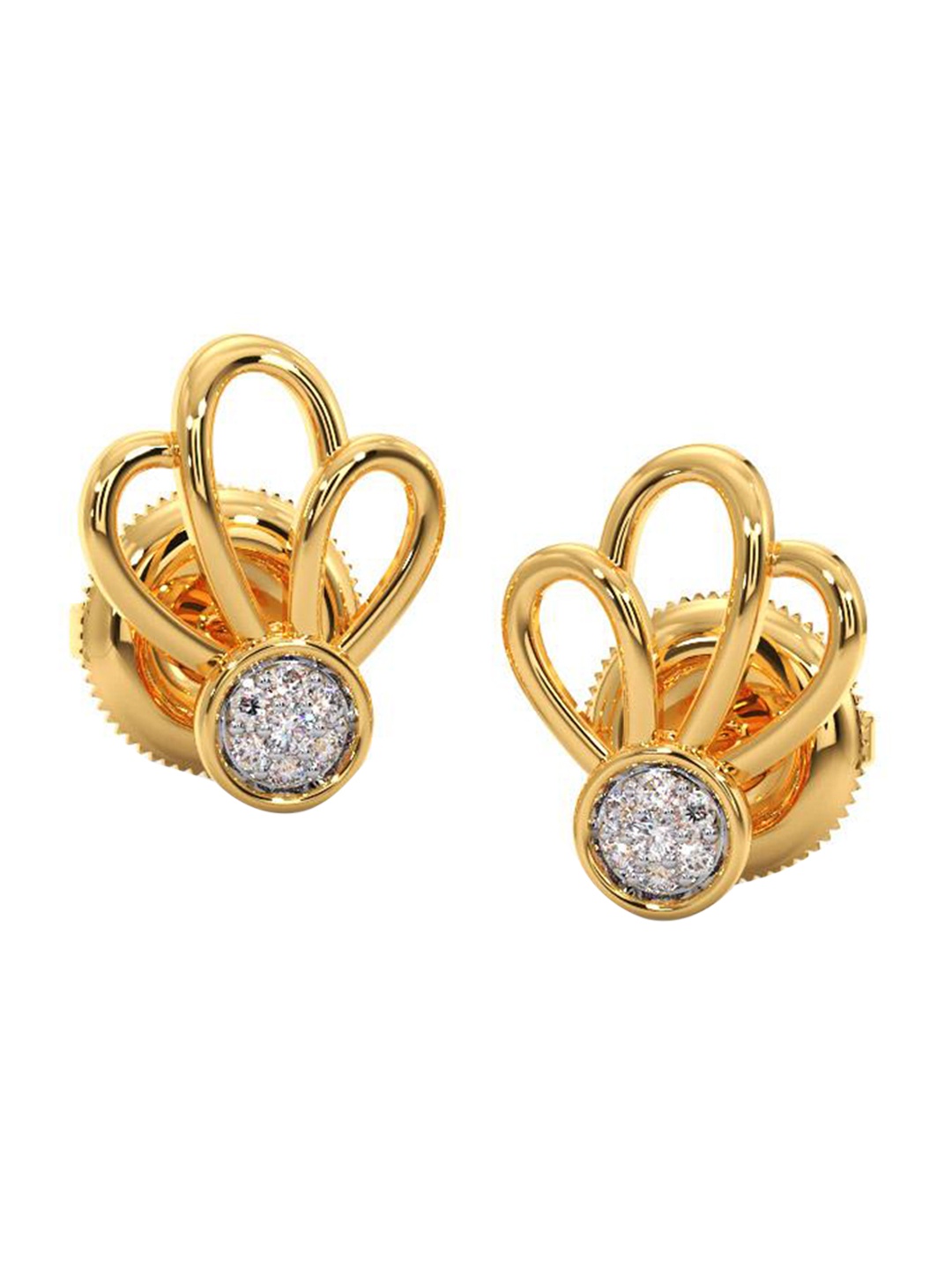 CANDERE A KALYAN JEWELLERS COMPANY Diamond-Studded18KT Gold Stud Earrings - 1.2 gm, Yellow
CANDERE A KALYAN JEWELLERS COMPANY Diamond-Studded18KT Gold Stud Earrings - 1.2 gm, Yellow