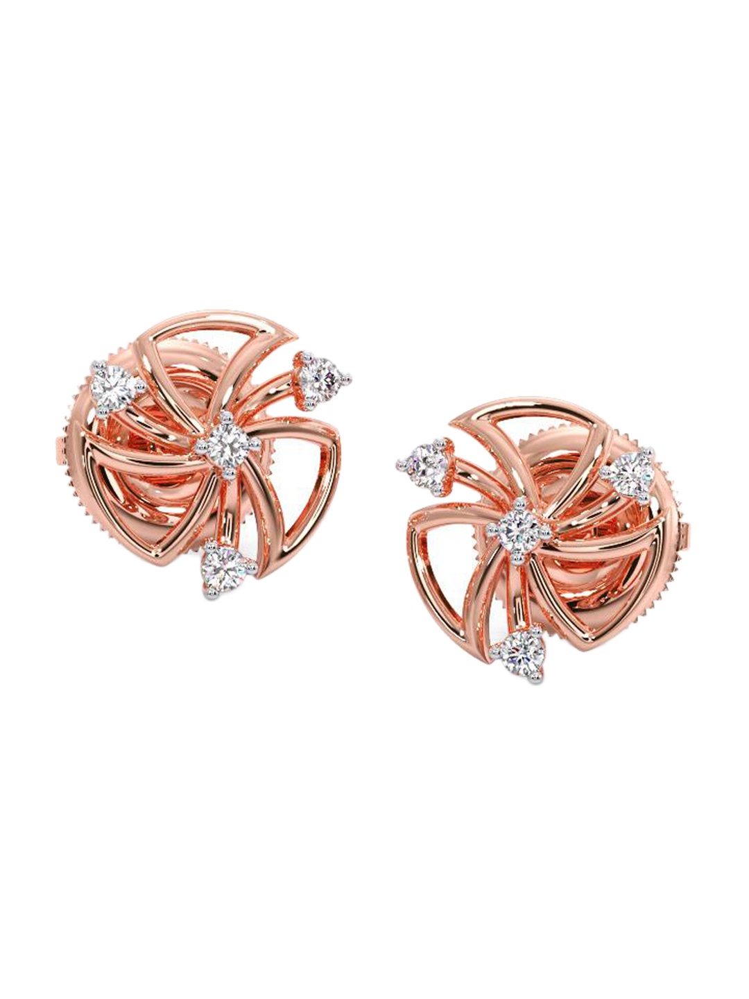 CANDERE A KALYAN JEWELLERS COMPANY Diamond-Studded 14KT Rose Gold Stud Earrings - 0.85 gm, White
CANDERE A KALYAN JEWELLERS COMPANY Diamond-Studded 14KT Rose Gold Stud Earrings - 0.85 gm, White