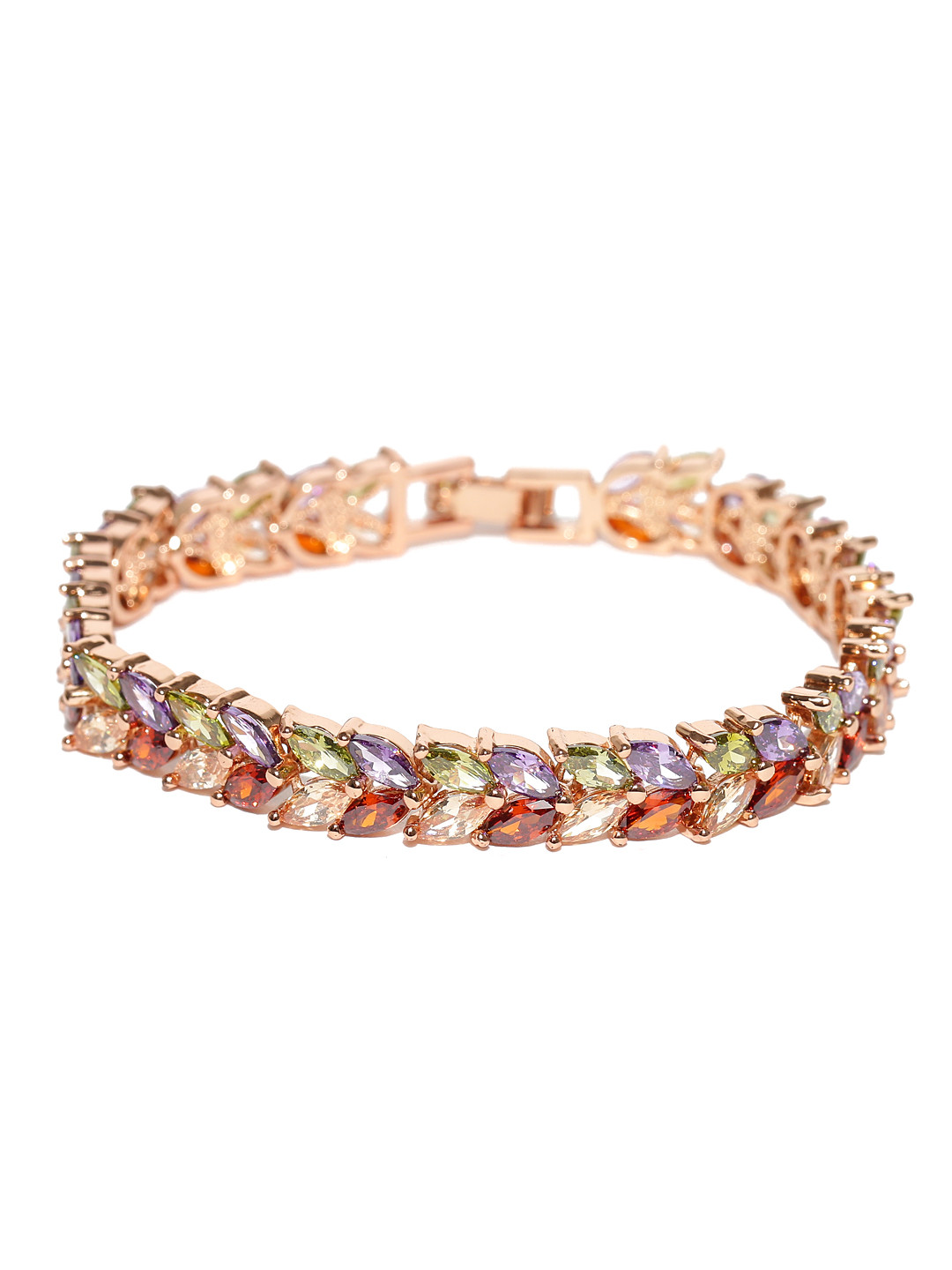 Jewels Galaxy Gold-Toned & Red Rose Gold-Plated Handcrafted Link Bracelet
Jewels Galaxy Gold-Toned & Red Rose Gold-Plated Handcrafted Link Bracelet