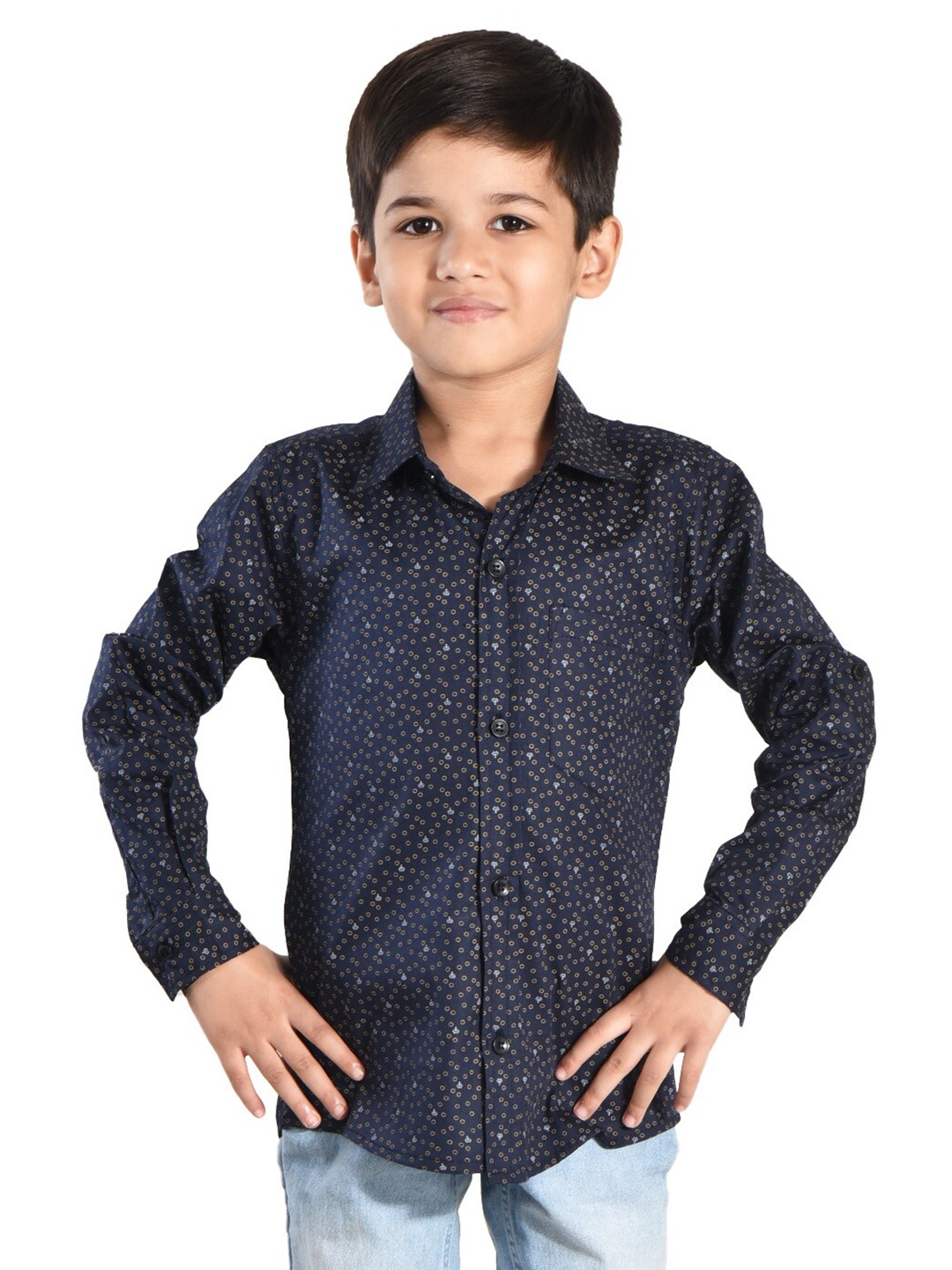 POMY & JINNY Boys Comfort Slim Fit Micro Ditsy Printed Cotton Casual Shirt, Navy blue
POMY & JINNY Boys Comfort Slim Fit Micro Ditsy Printed Cotton Casual Shirt, Navy blue