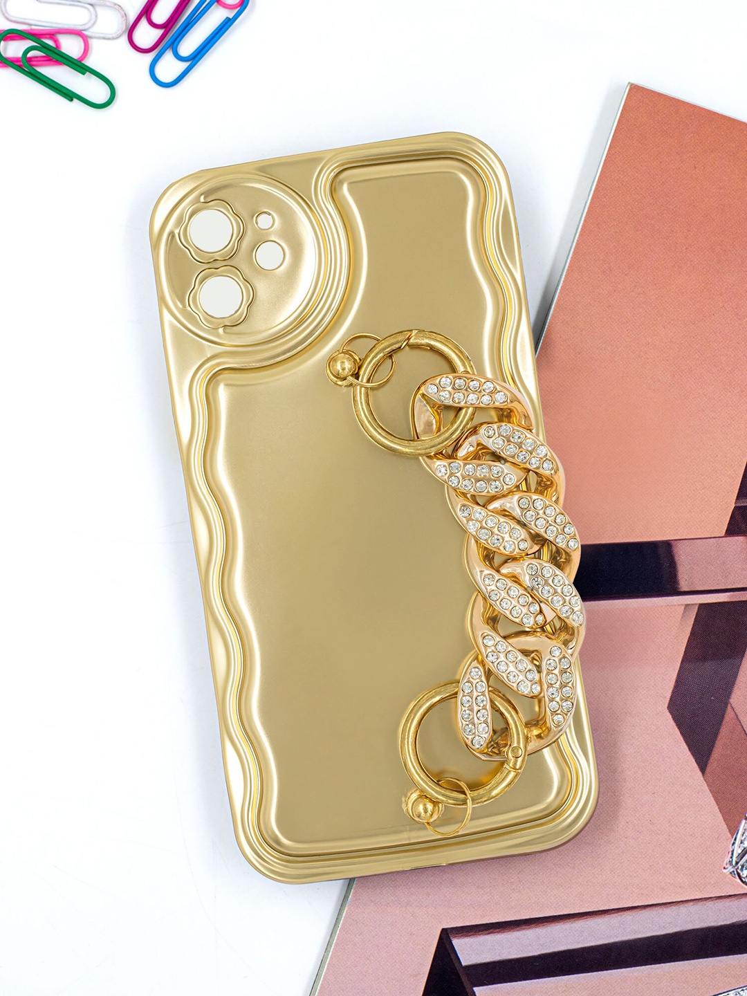 DOOBNOOB iPhone 11 Sparkling Glitter Plating Bracelet Rhombus Phone Back Case, Gold
DOOBNOOB iPhone 11 Sparkling Glitter Plating Bracelet Rhombus Phone Back Case, Gold