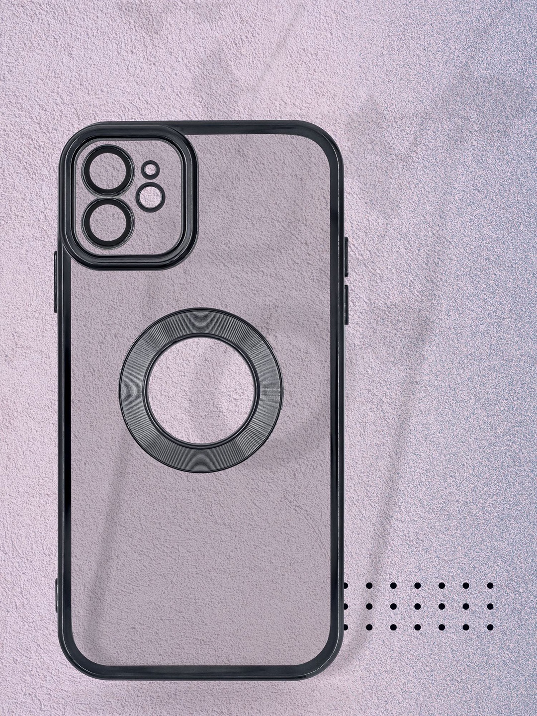 DOOBNOOB Transparent Plating Hole Logo iPhone 13 ProMax Phone Back Case With Camera Protection, Black
DOOBNOOB Transparent Plating Hole Logo iPhone 13 ProMax Phone Back Case With Camera Protection, Black