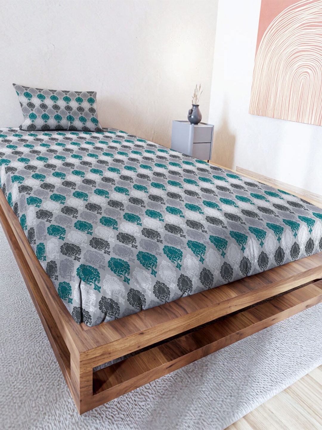 MAYFAIR HOMES LONDON Rushmoor Grey 144 TC Cotton Single Bedsheet With 1 Pillow Cover
MAYFAIR HOMES LONDON Rushmoor Grey 144 TC Cotton Single Bedsheet With 1 Pillow Cover