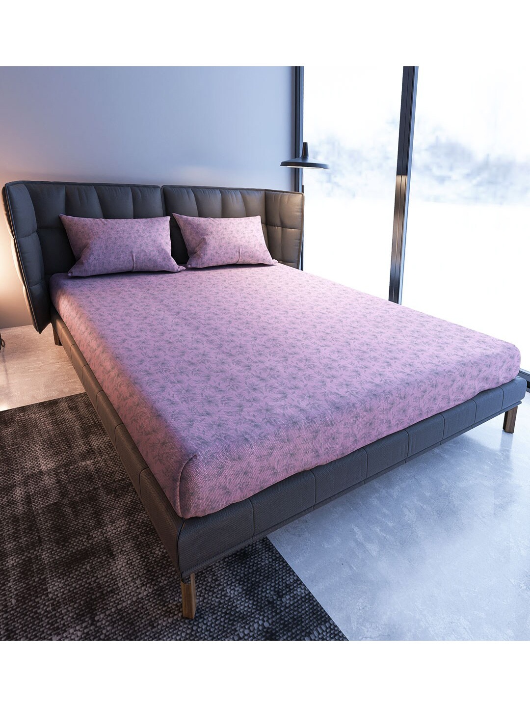 MAYFAIR HOMES LONDON Rose Floral Cotton 108 TC Queen Bedsheet With 2 Pillow Covers, Pink
MAYFAIR HOMES LONDON Rose Floral Cotton 108 TC Queen Bedsheet With 2 Pillow Covers, Pink