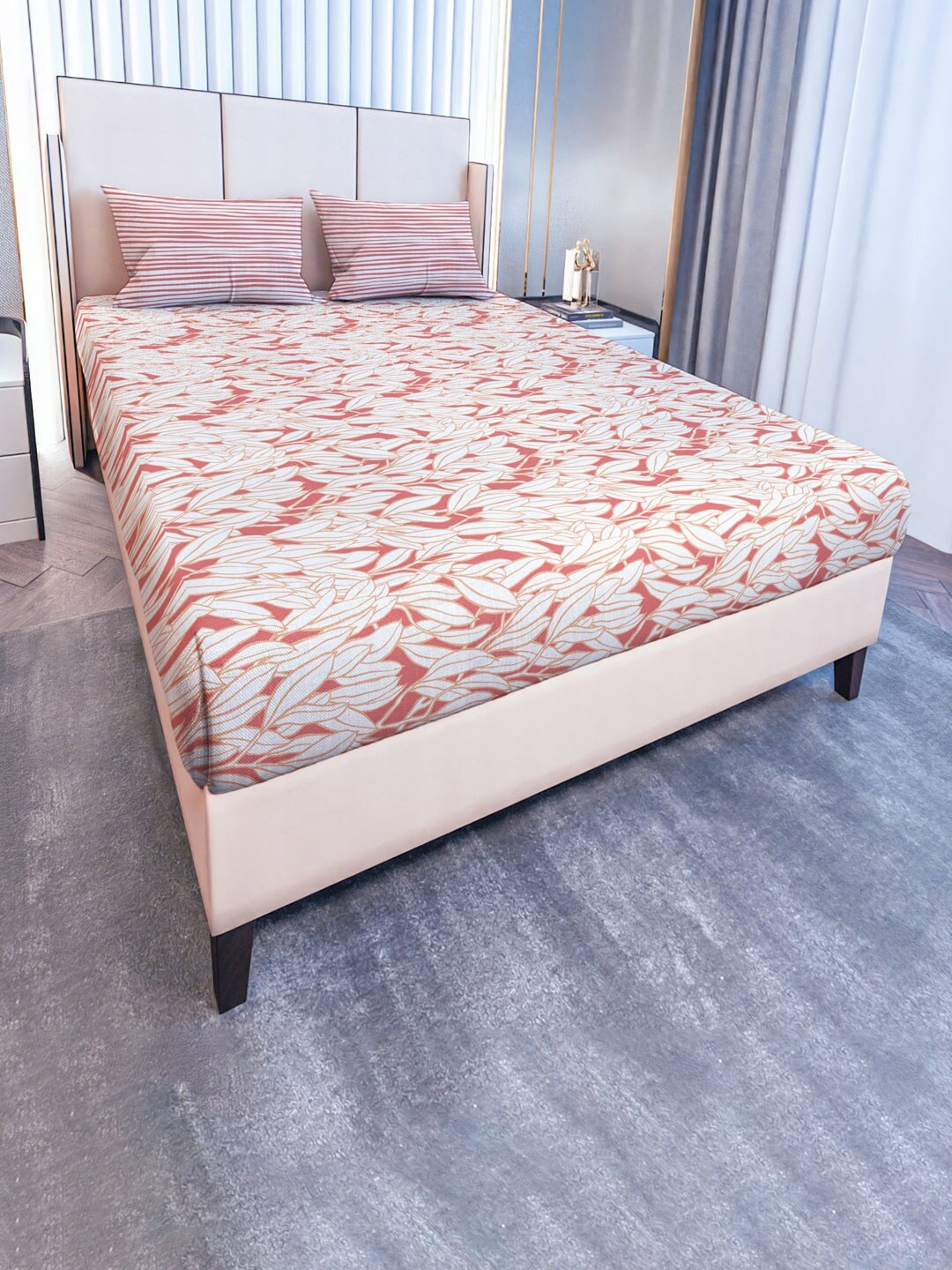 MAYFAIR HOMES LONDON Coral Floral Cotton 120 TC Queen Bedsheet With 2 Pillow Covers
MAYFAIR HOMES LONDON Coral Floral Cotton 120 TC Queen Bedsheet With 2 Pillow Covers