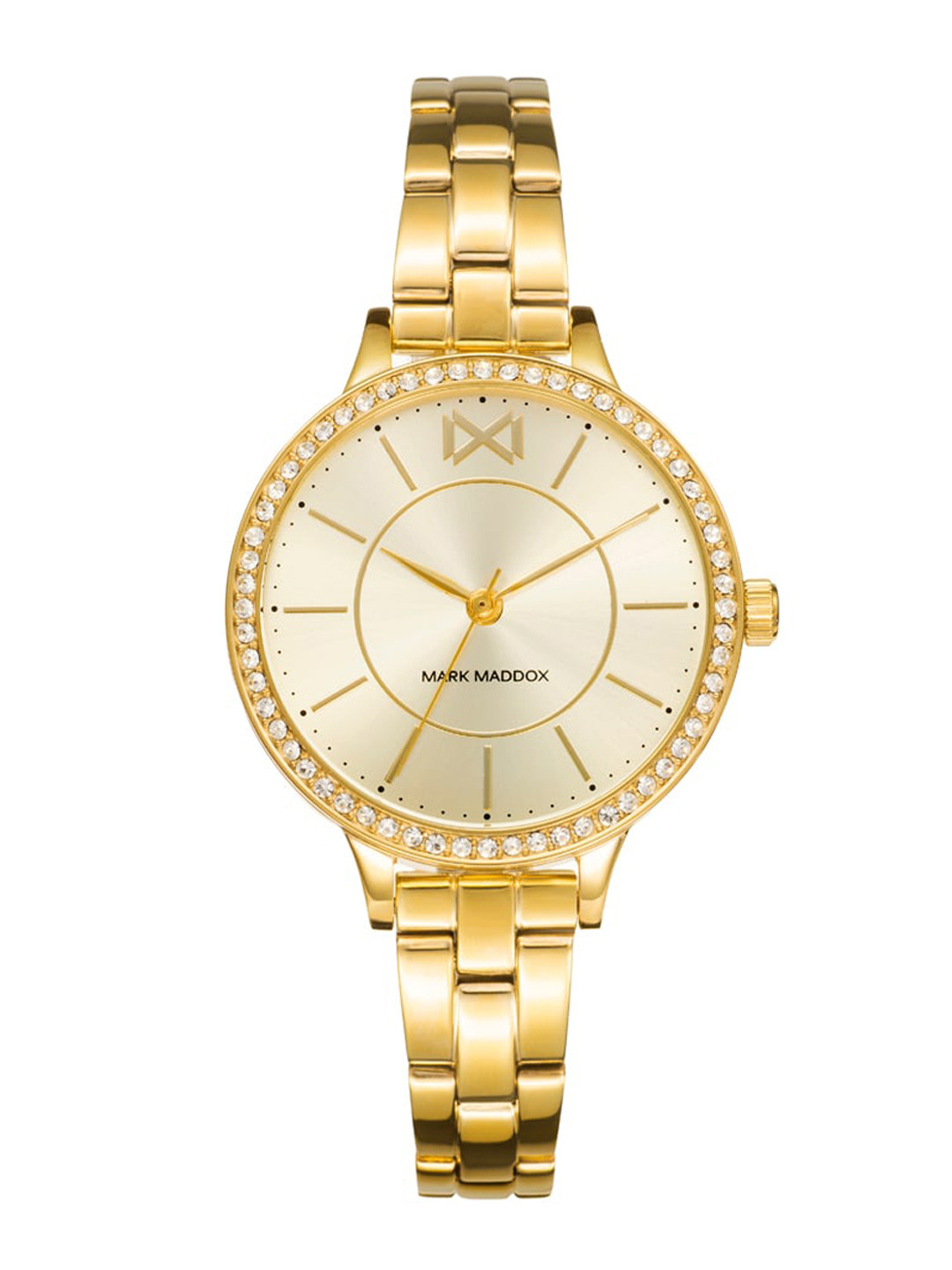 MARK MADDOX Women Embellished Dial & Stainless Steel Straps Analogue Watch- MM7135-97, Gold
MARK MADDOX Women Embellished Dial & Stainless Steel Straps Analogue Watch- MM7135-97, Gold