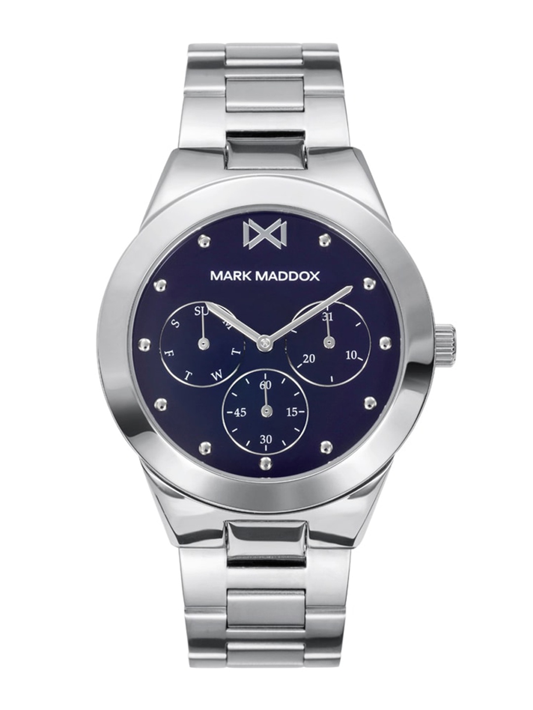 MARK MADDOX Women Round Dial & Stainless Steel Straps Analogue Watch- MM0117-36, Blue
MARK MADDOX Women Round Dial & Stainless Steel Straps Analogue Watch- MM0117-36, Blue