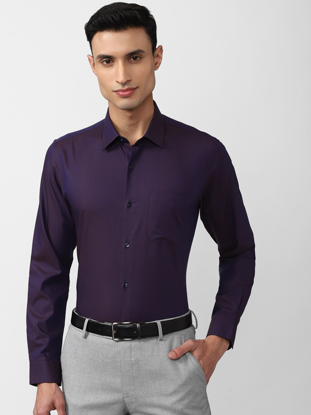 Peter England Slim Fit Formal Pure Cotton Shirt, Purple
Peter England Slim Fit Formal Pure Cotton Shirt, Purple